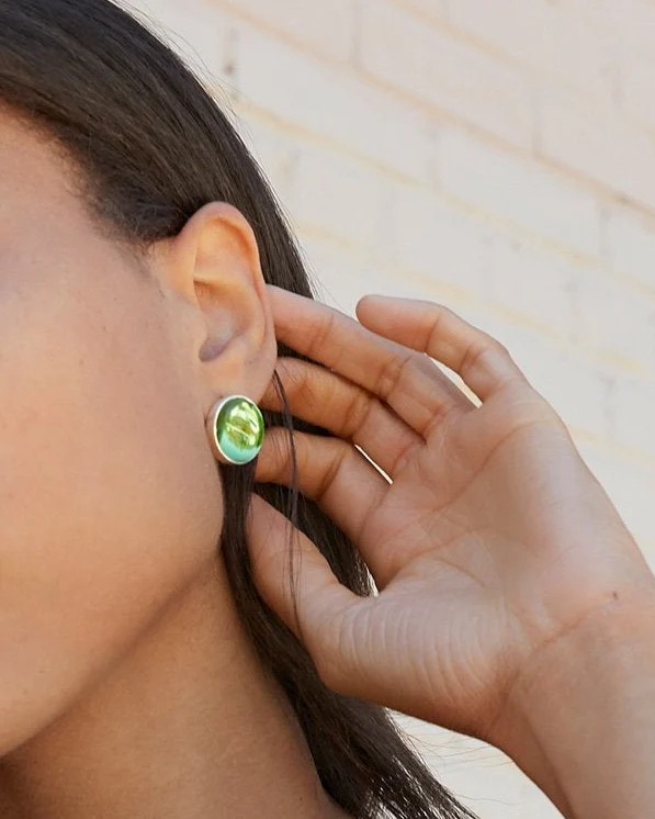 Dabney Glass Earring | Sea Green - Image 3