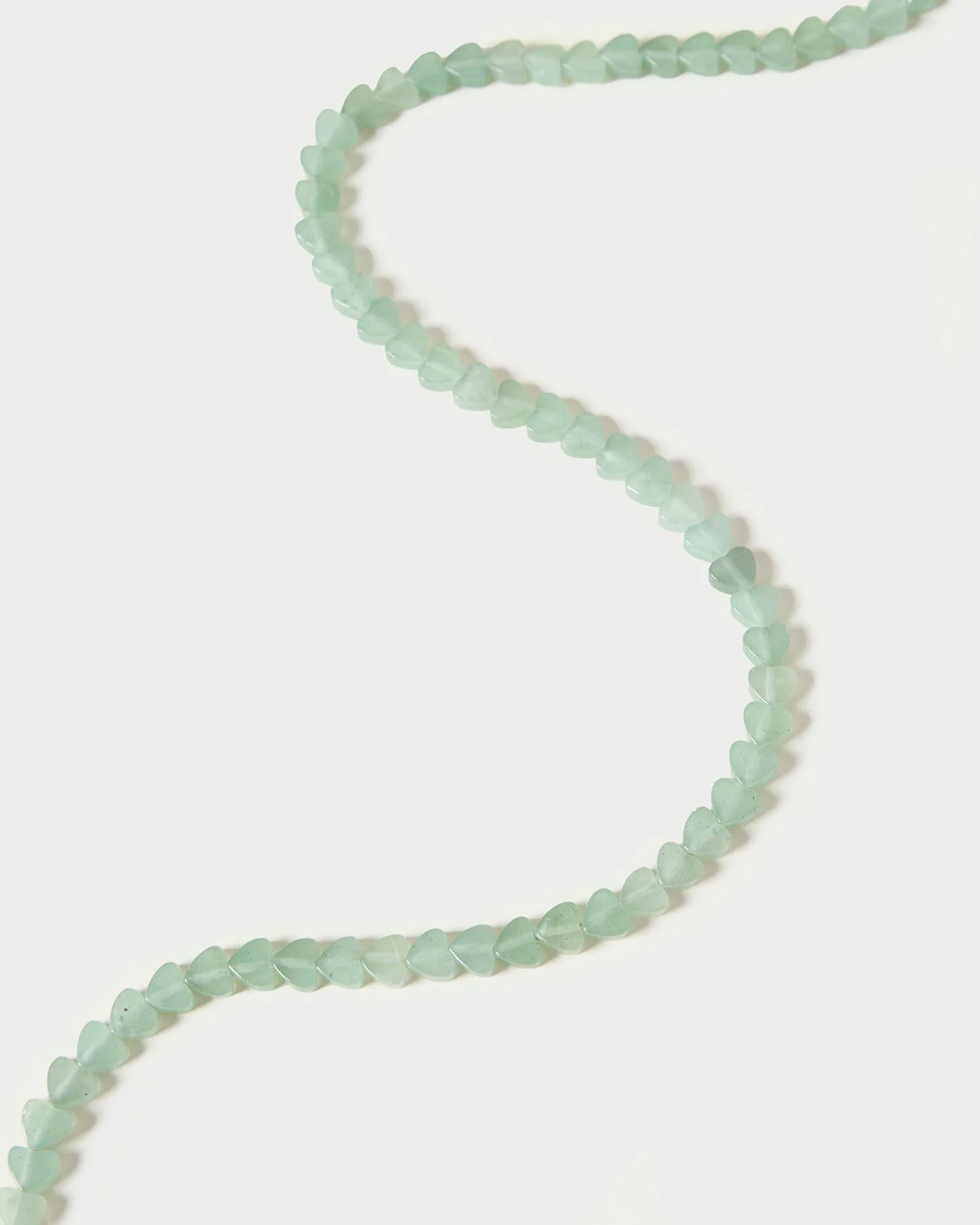 Darby Heart Stone Necklace | Jade - Image 2