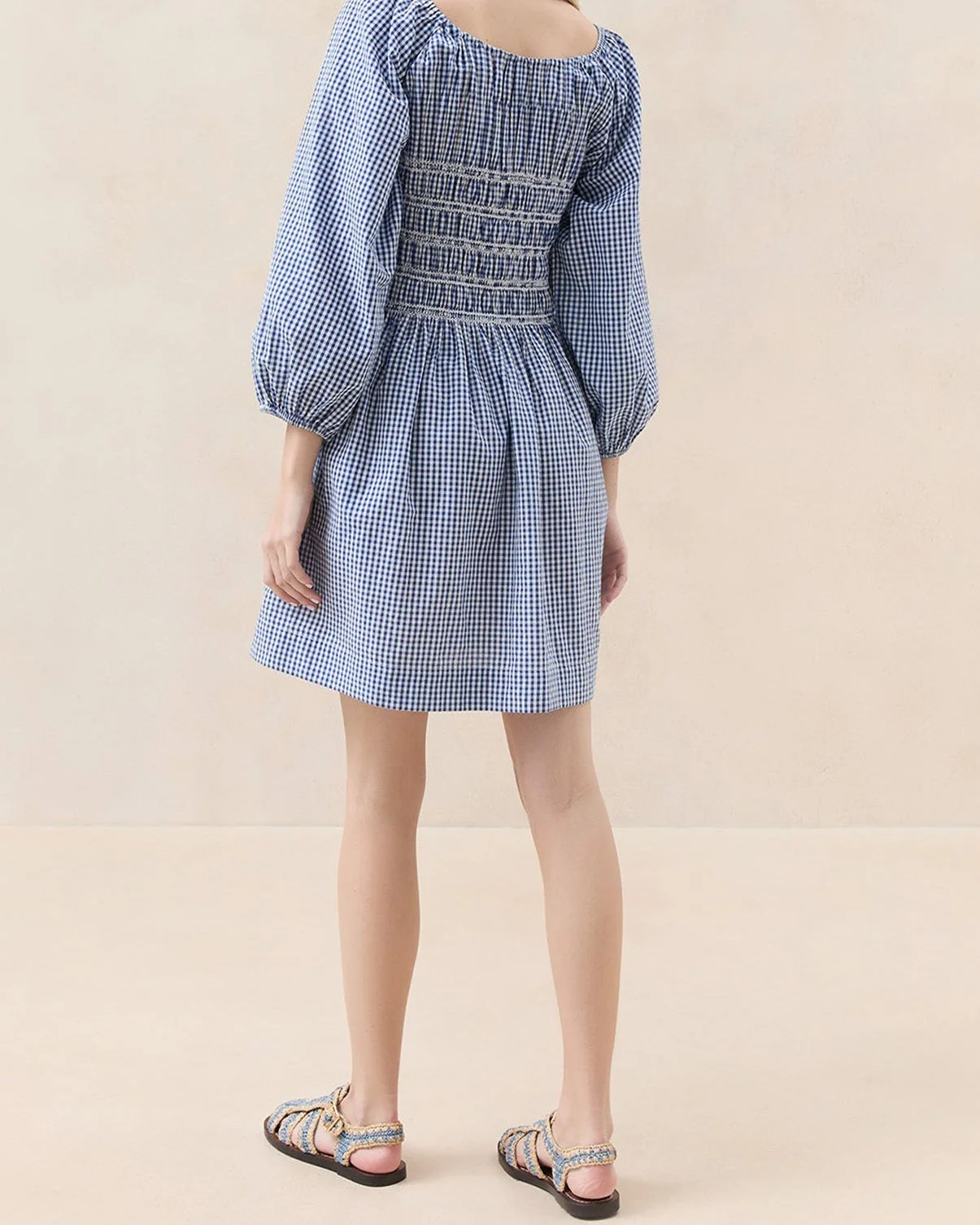 Darla Mini Dress | Blue Gingham - Image 2