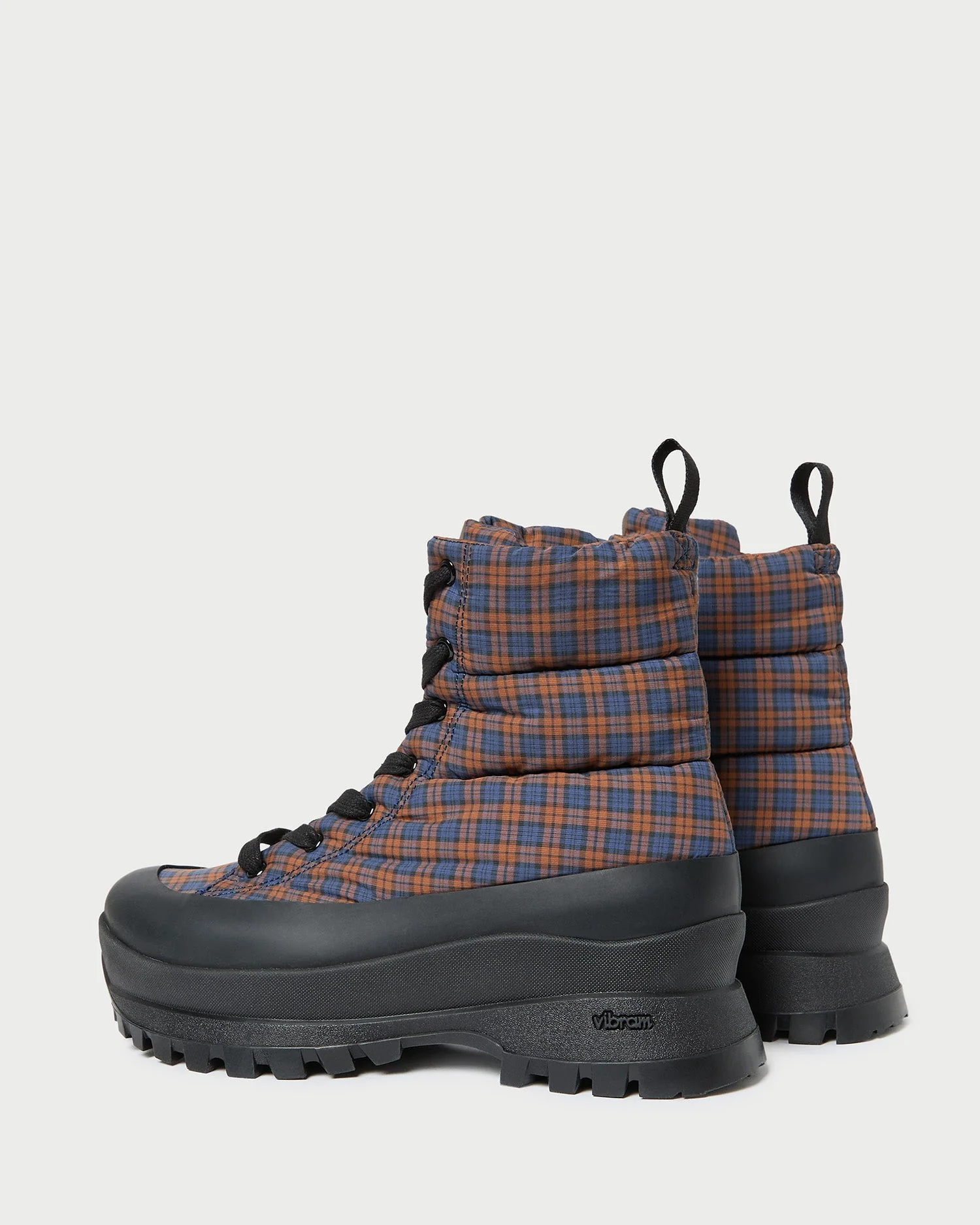 Davey Weather Boot | Navy/Rust Plaid/Black - Image 4