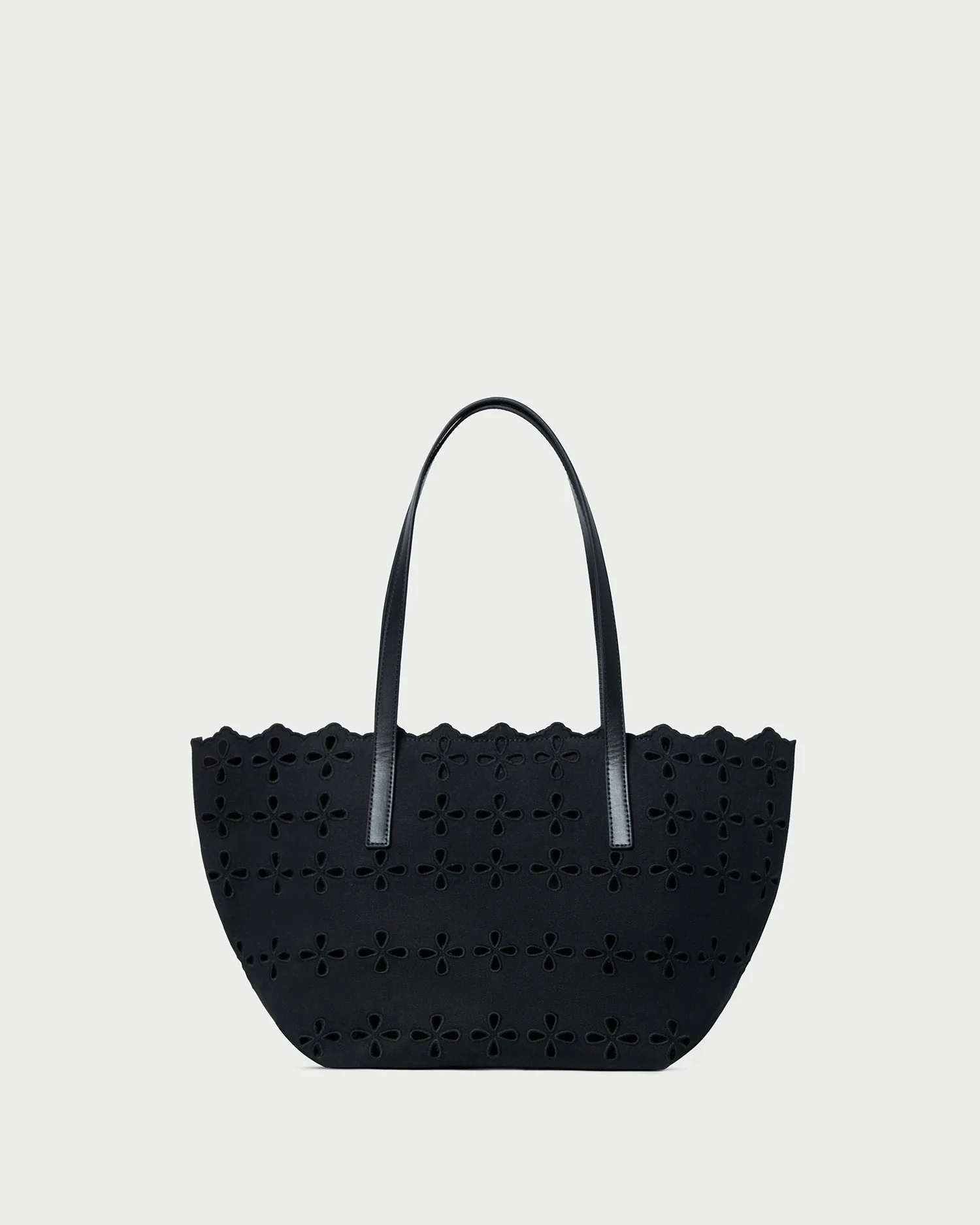 Easton Embroidered Canvas Tote | Black