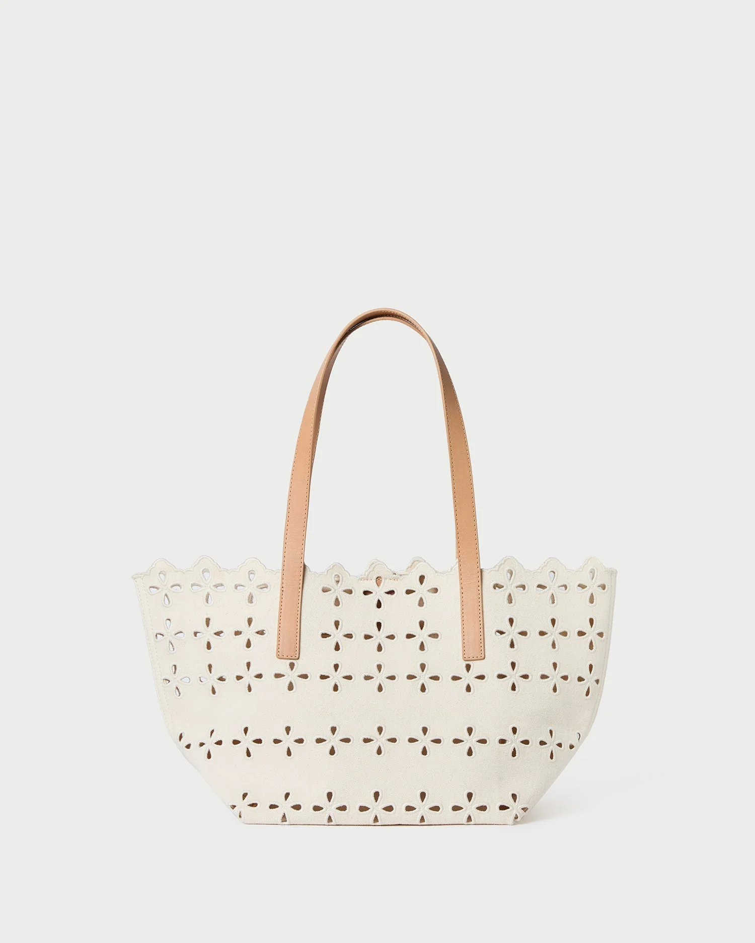 Easton Embroidered Canvas Tote | Natural