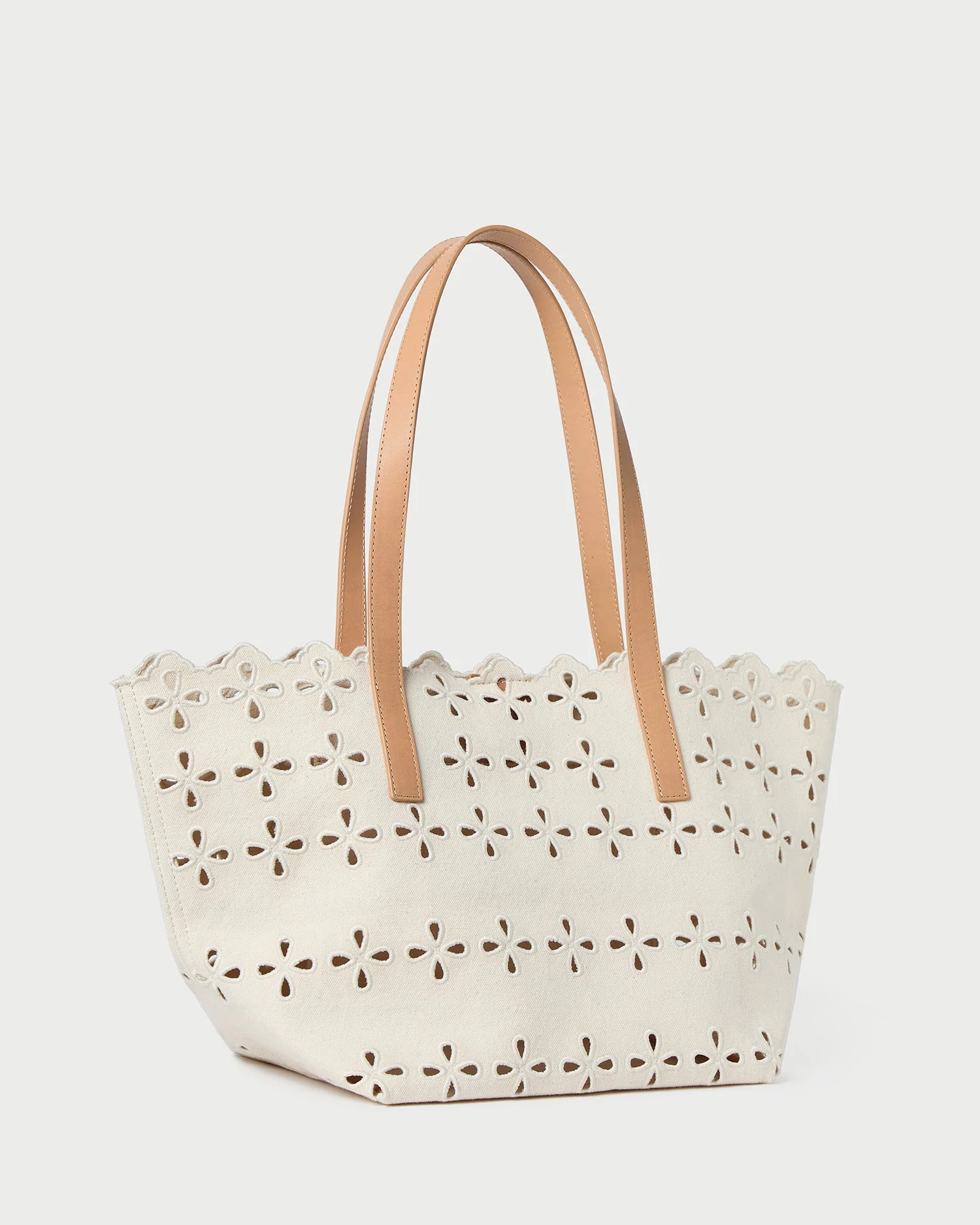 Easton Embroidered Canvas Tote | Natural - Image 2
