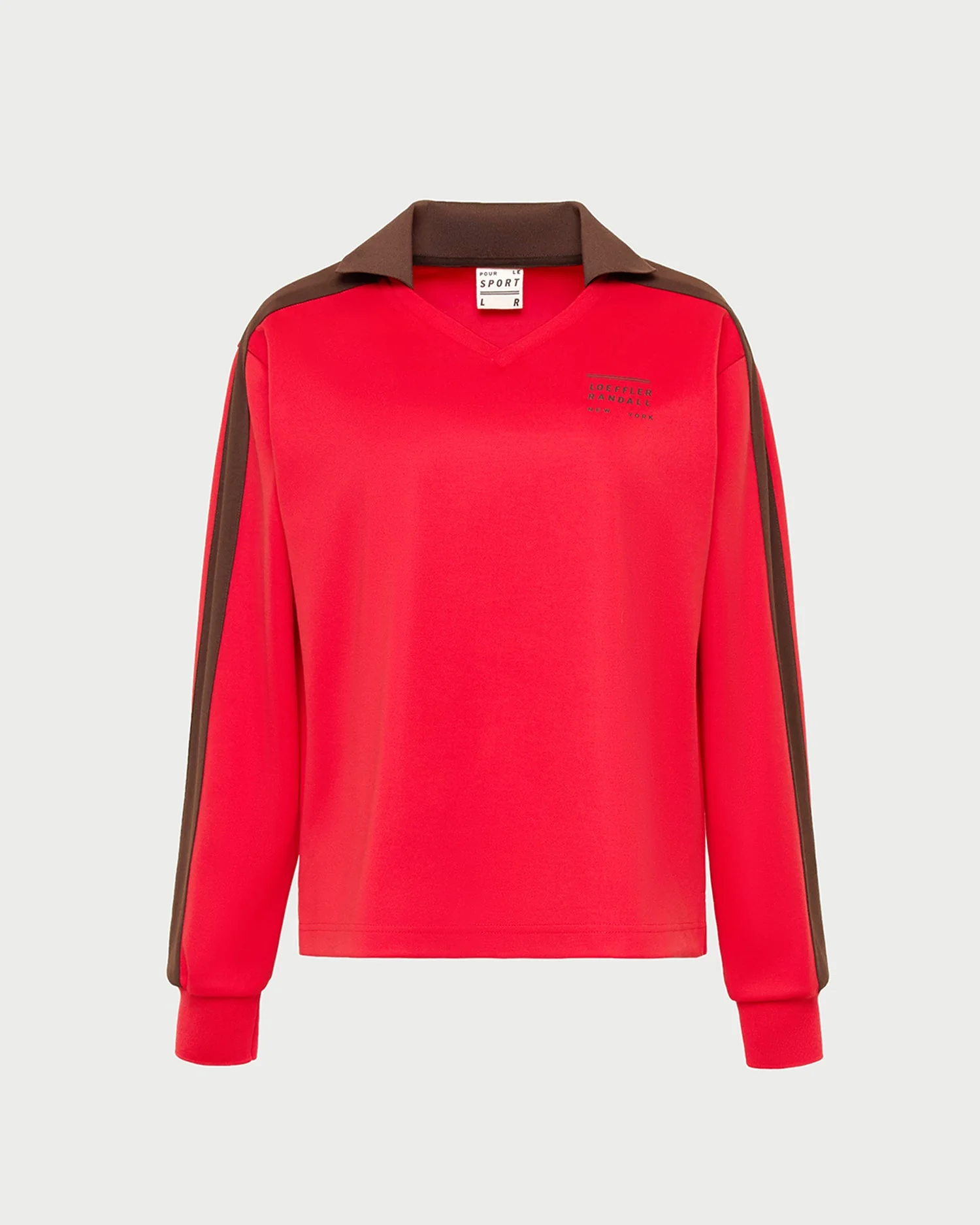 Emerson Track Top | Red/Brown