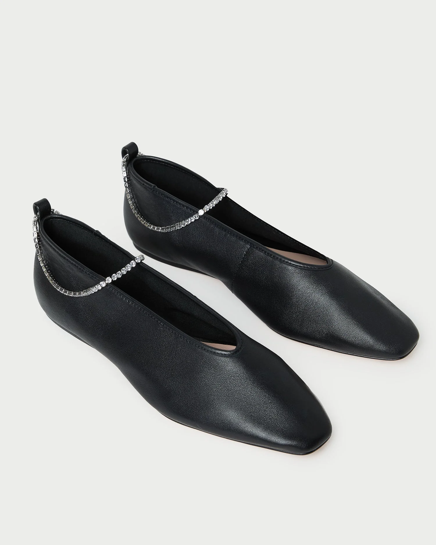 Emery Ballet Flat | Black/Crystal - Image 4