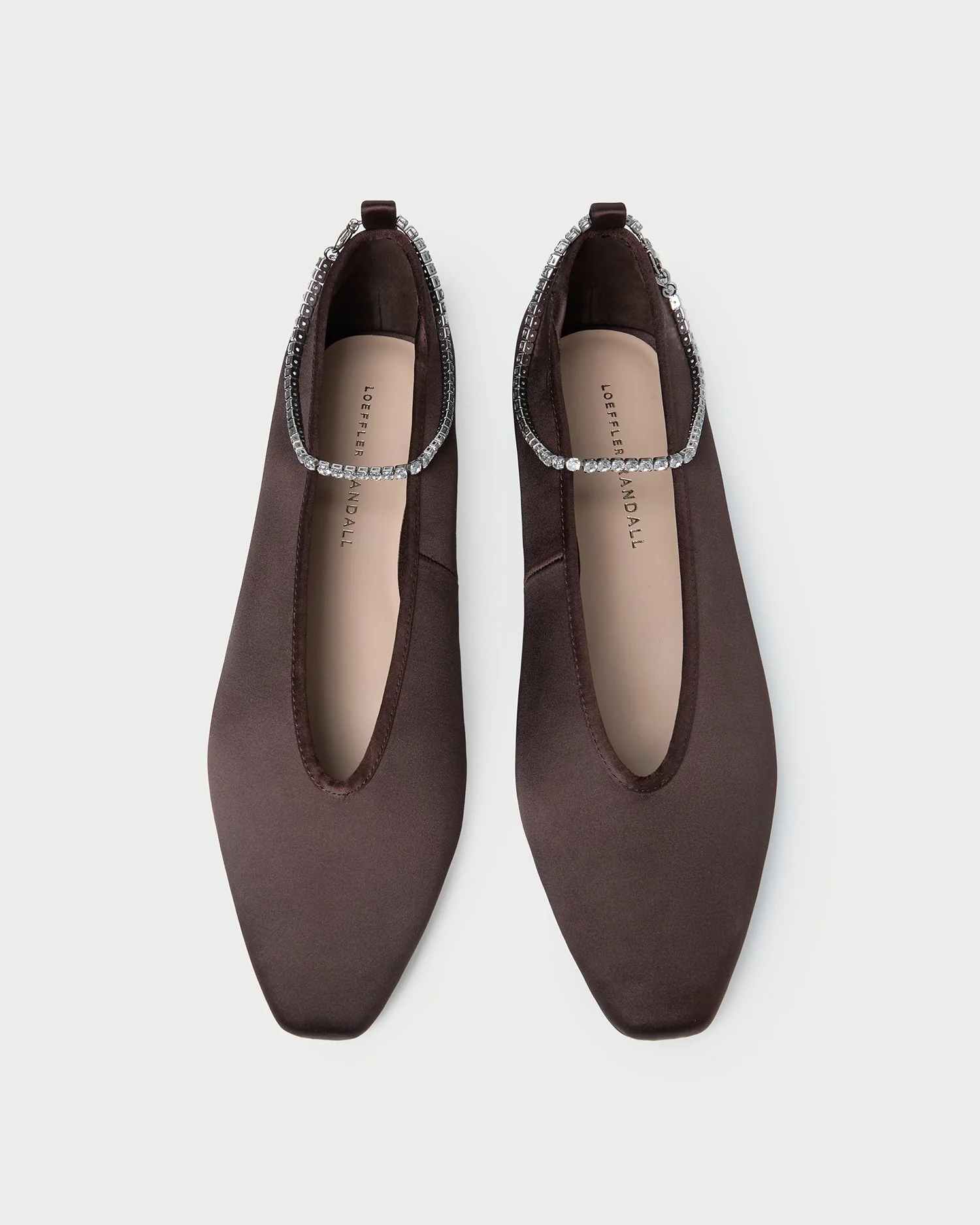 Emery Ballet Flat | Brown/Crystal