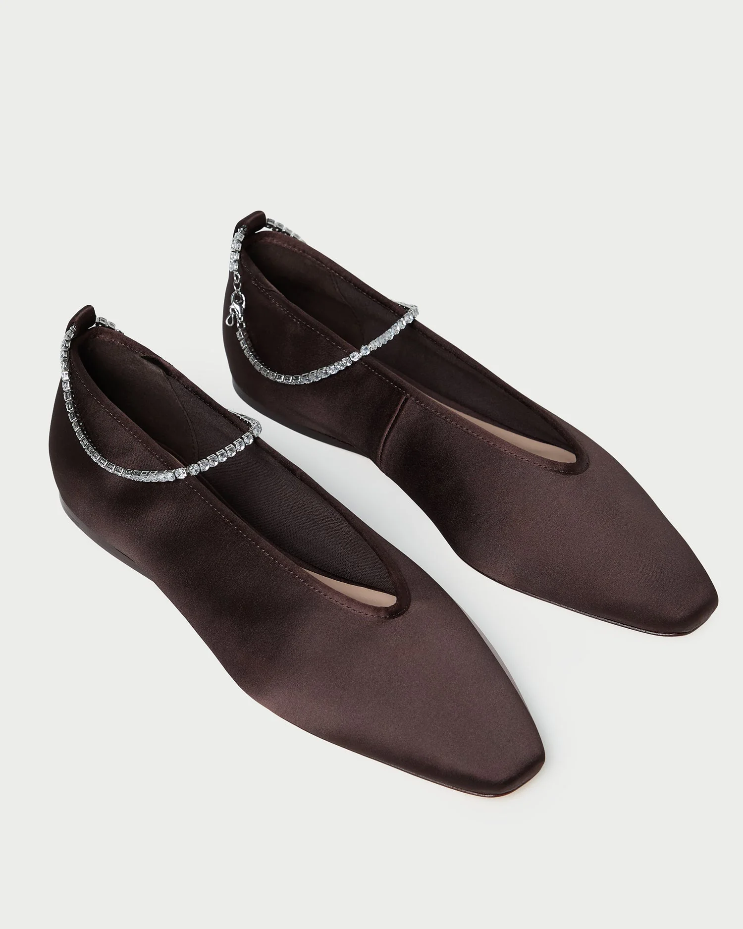 Emery Ballet Flat | Brown/Crystal - Image 3
