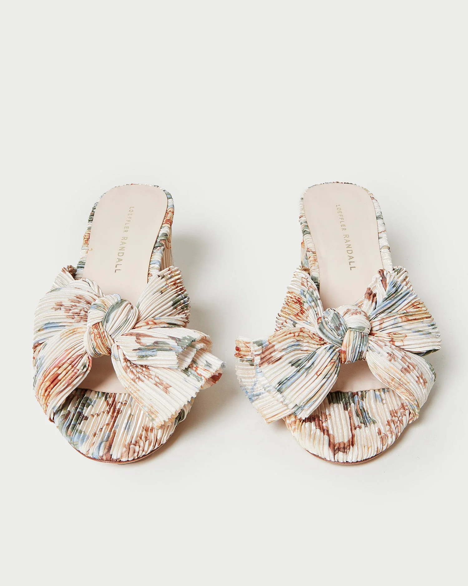 Emilia Bow Heel | Cream Botanical Floral - Image 3