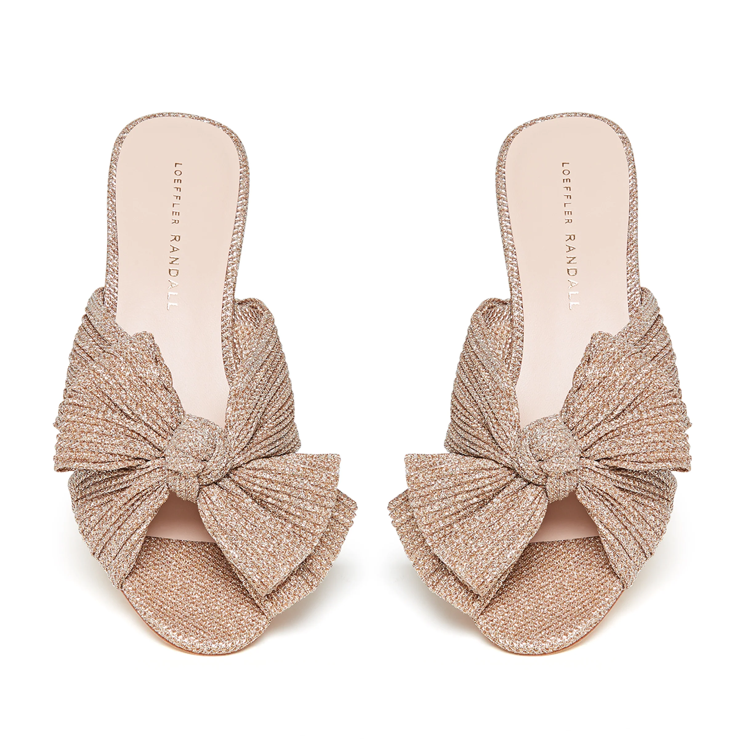 Emilia Pleated Knot Mule | Platinum Rose - Image 3