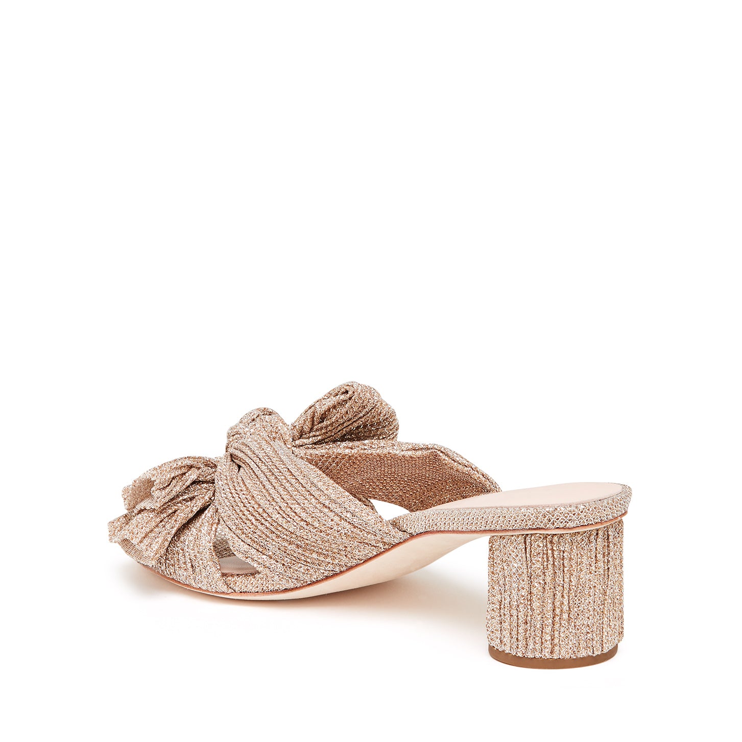 Emilia Pleated Knot Mule | Platinum Rose - Image 4