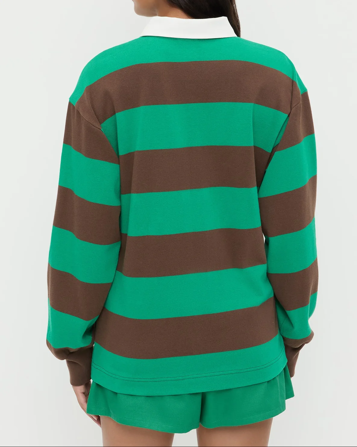Evan Rugby Shirt | Green/Brown - Image 3