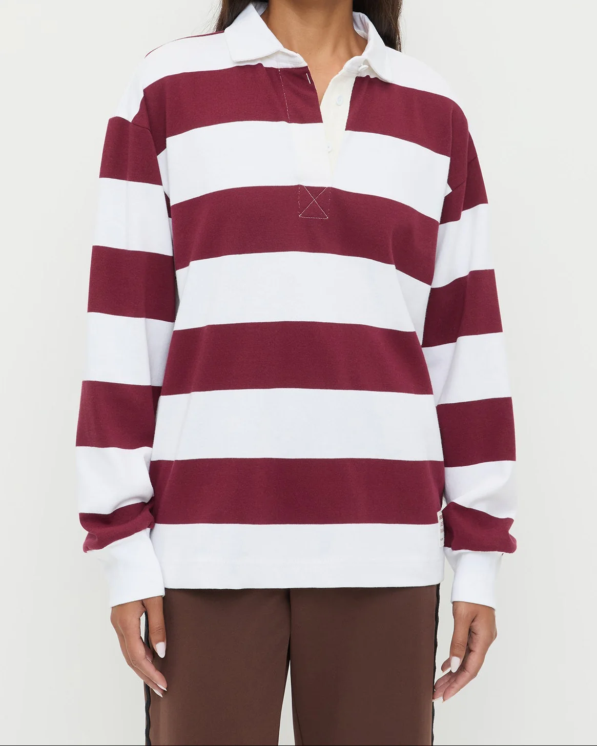 Evan Rugby Shirt | Maroon/White - Image 2