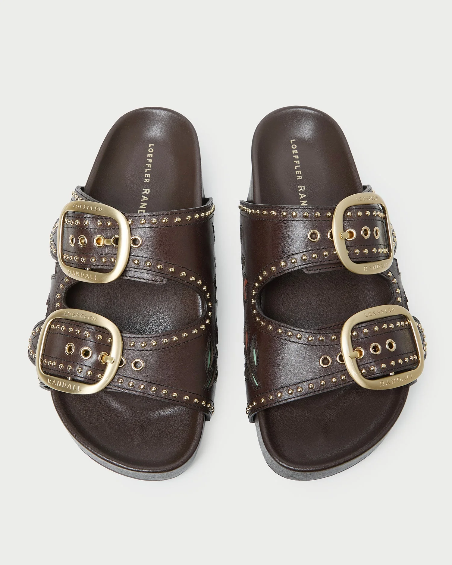 Eve Tulip Two-Band Sandal | Brown
