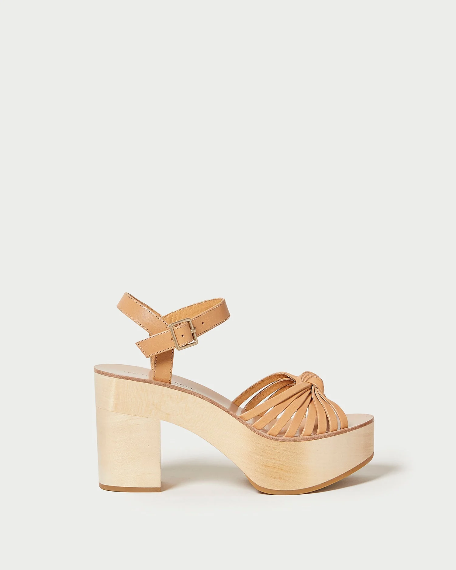 Eveleigh Knotted Clog Sandal | Honey - Image 2