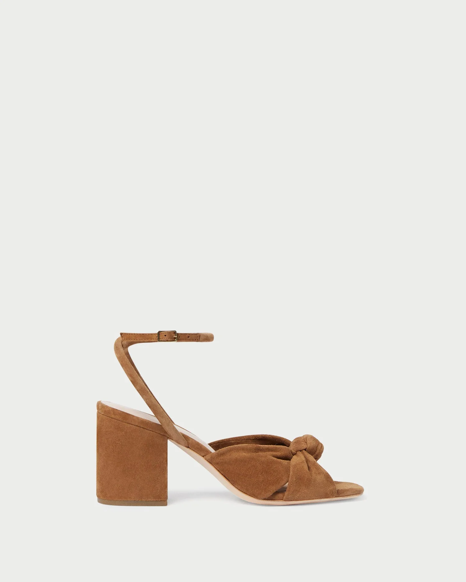Fiamma Knot Mid-Heel Sandal | Cacao