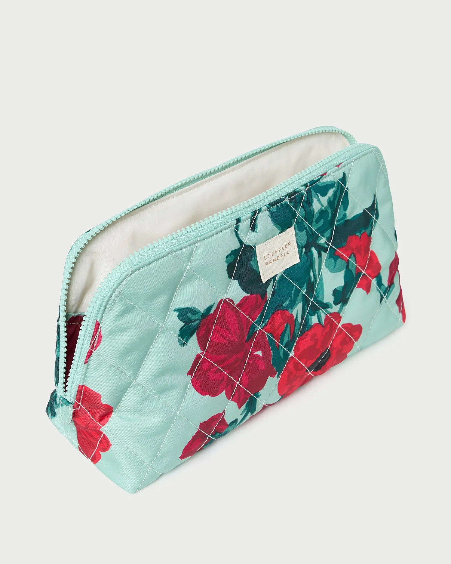 Frances Cosmetic Pouch | Mint Floral - Image 3