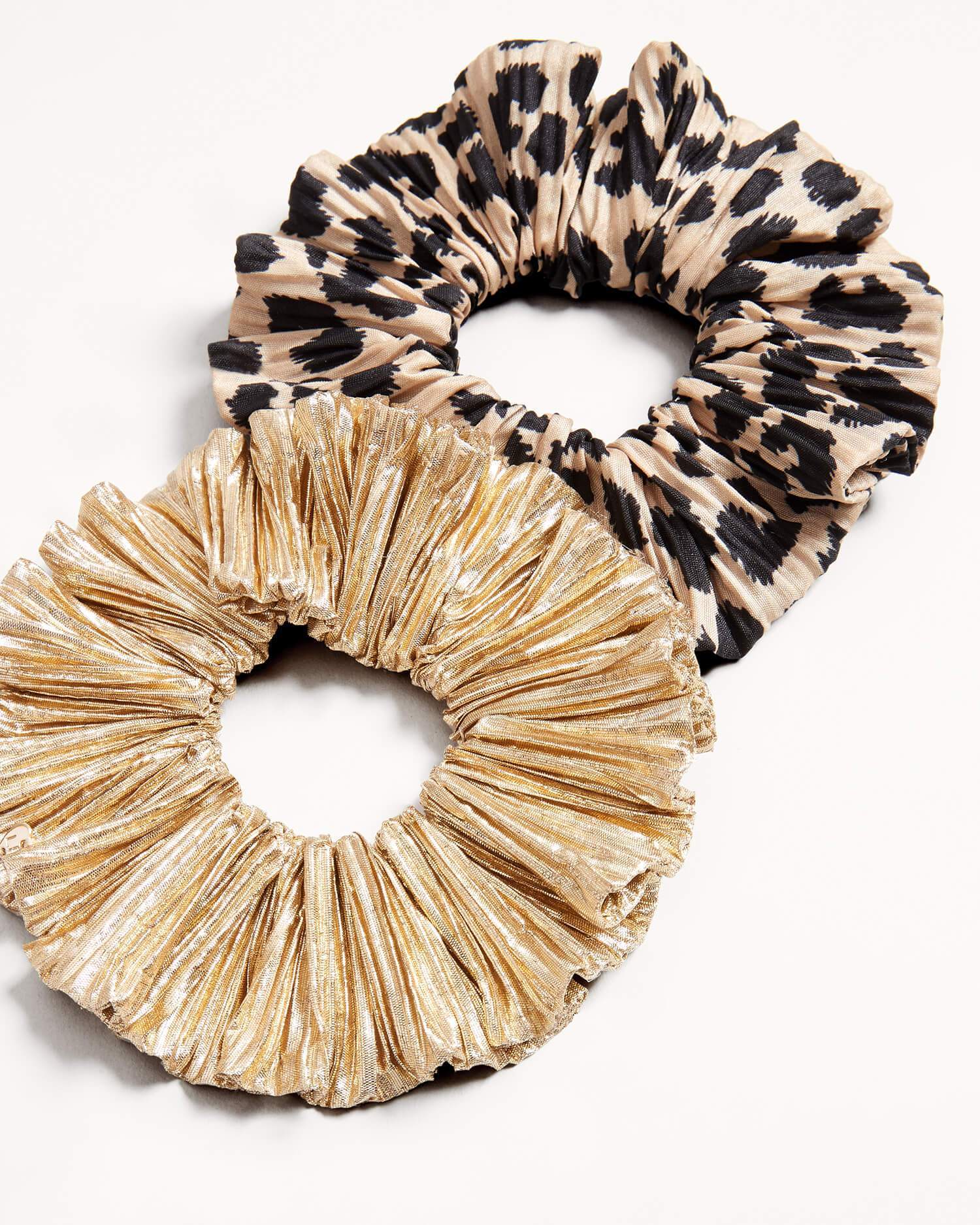 Hailey Scrunchie  | Leopard/Gold - Image 4