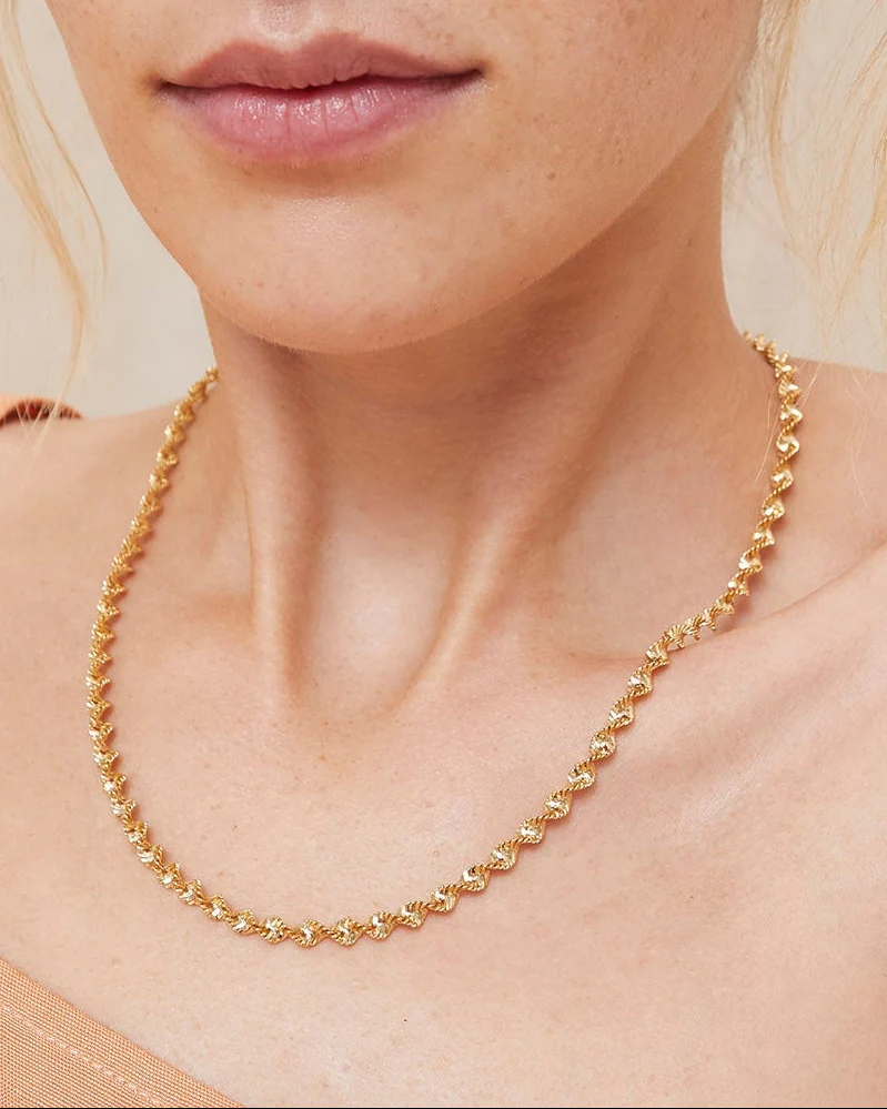 Iliana Snake Chain Necklace | Gold - Image 3