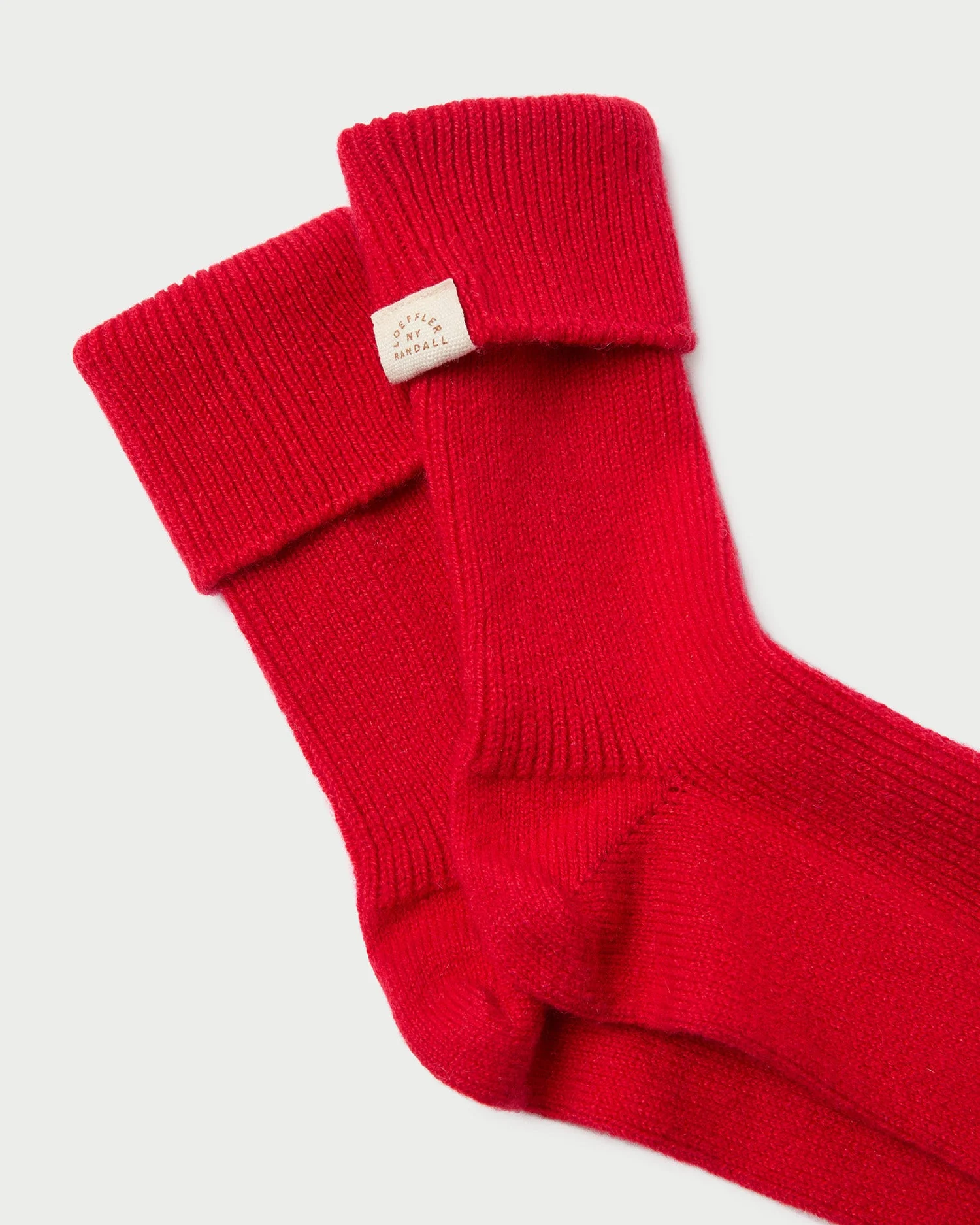 Irene Cashmere Socks | Red - Image 2