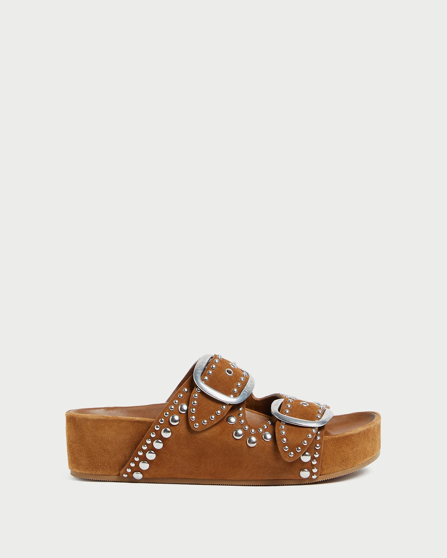 Jack Suede Studded Sandal | Cacao - Image 2