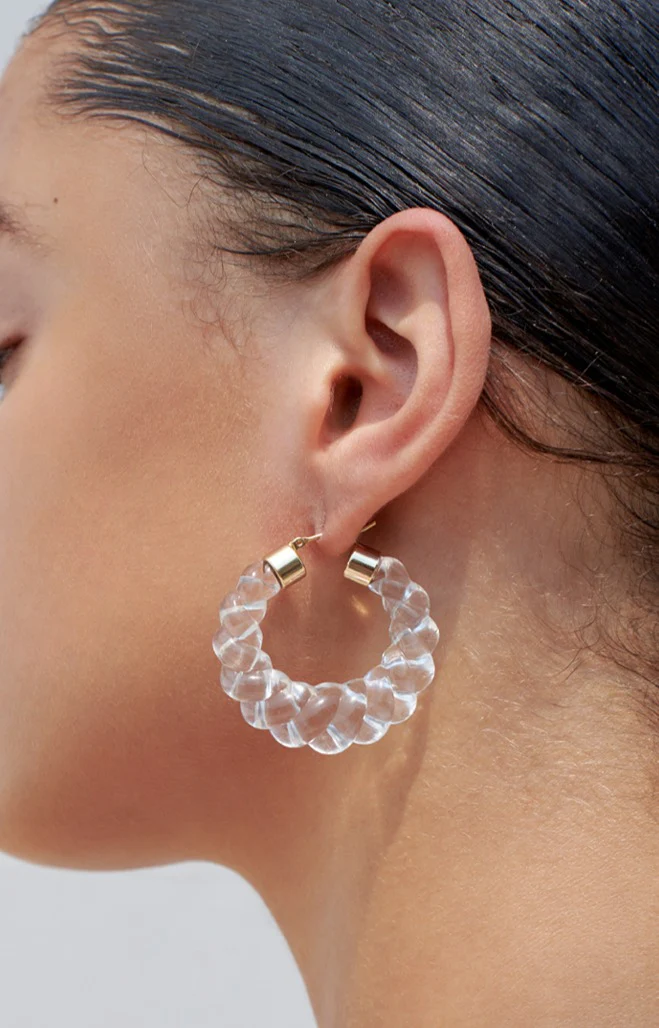 Janis Resin Hoop | Pearl - Image 4