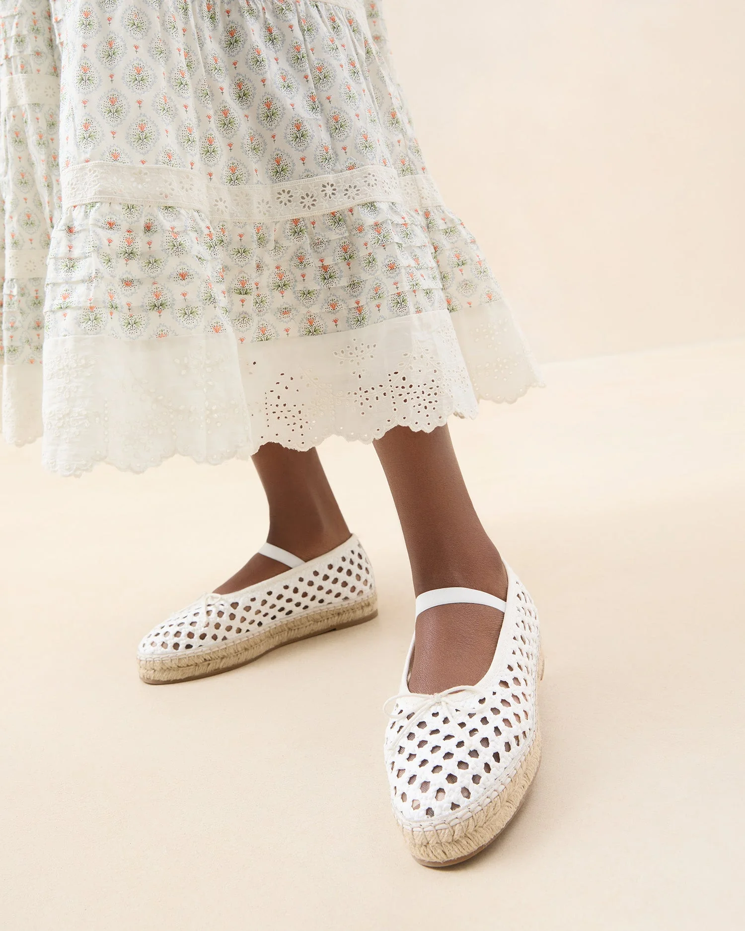 Kayla Ballet Espadrille | White Raffia - Image 2