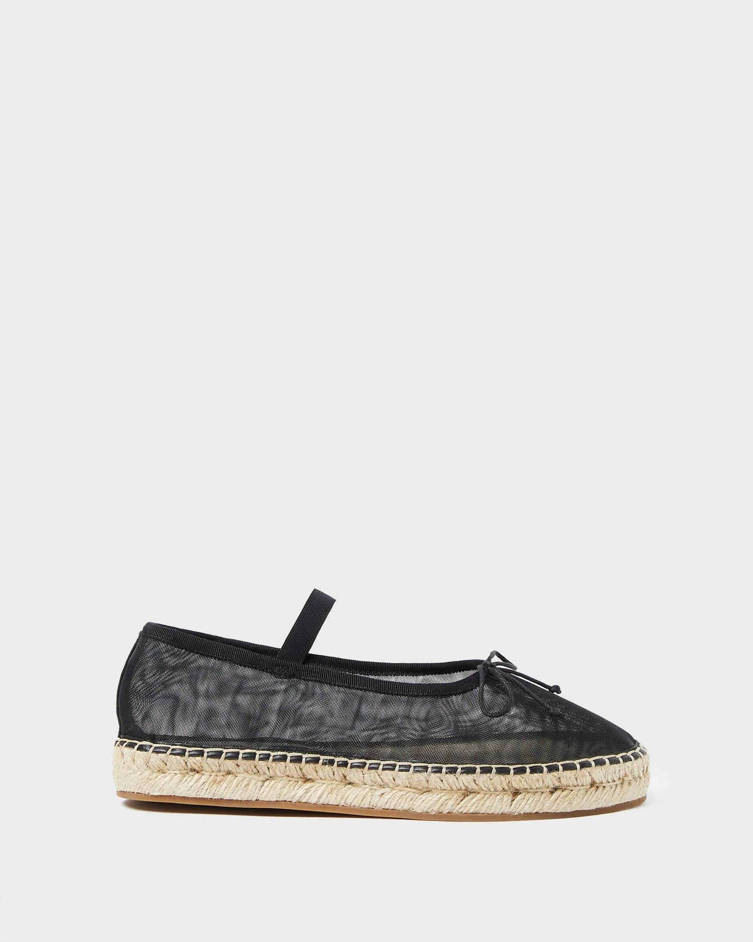 Kayla Mesh Ballet Espadrille | Black - Image 3