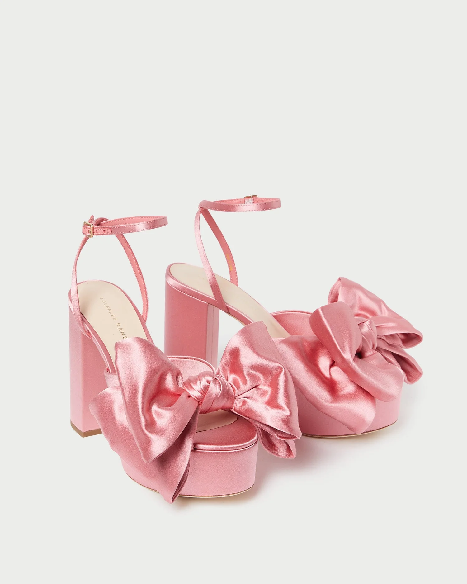 Kiki Platform Sandal | Blush Satin - Image 3
