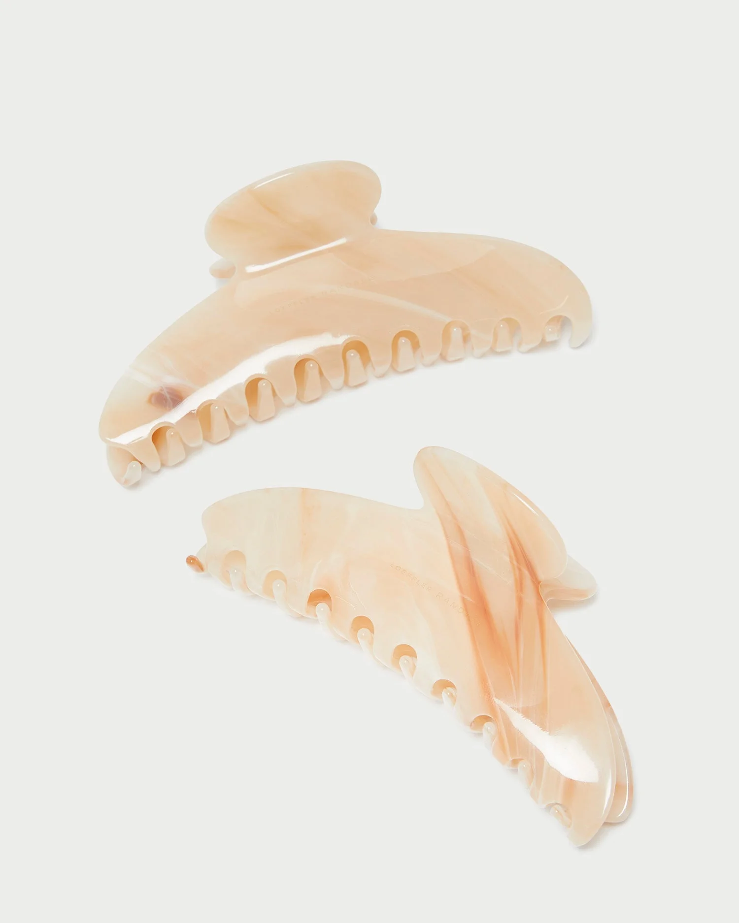 Koda Hair Claw | Beige Marble - Image 2