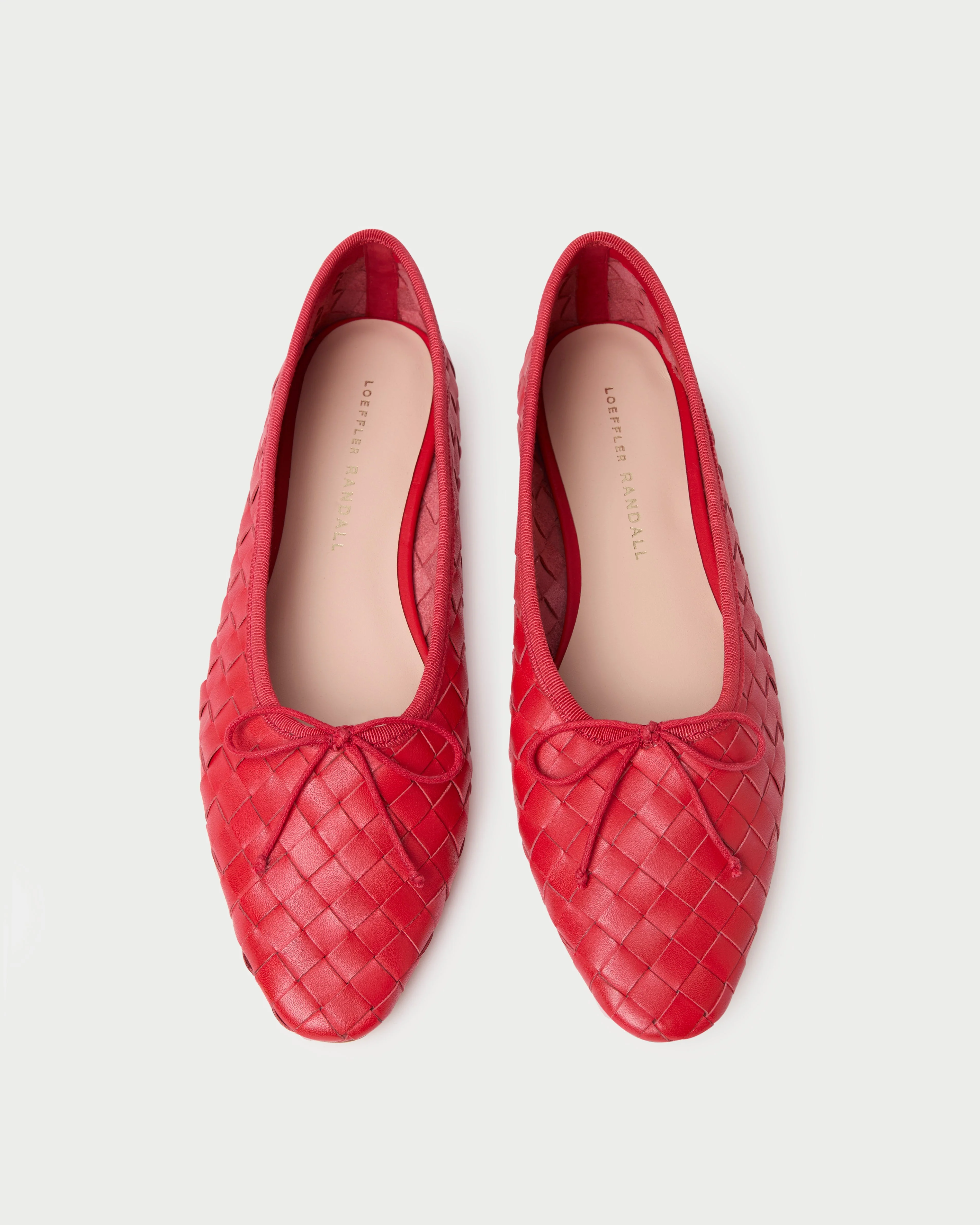 Landry Woven Ballet Flat | Red