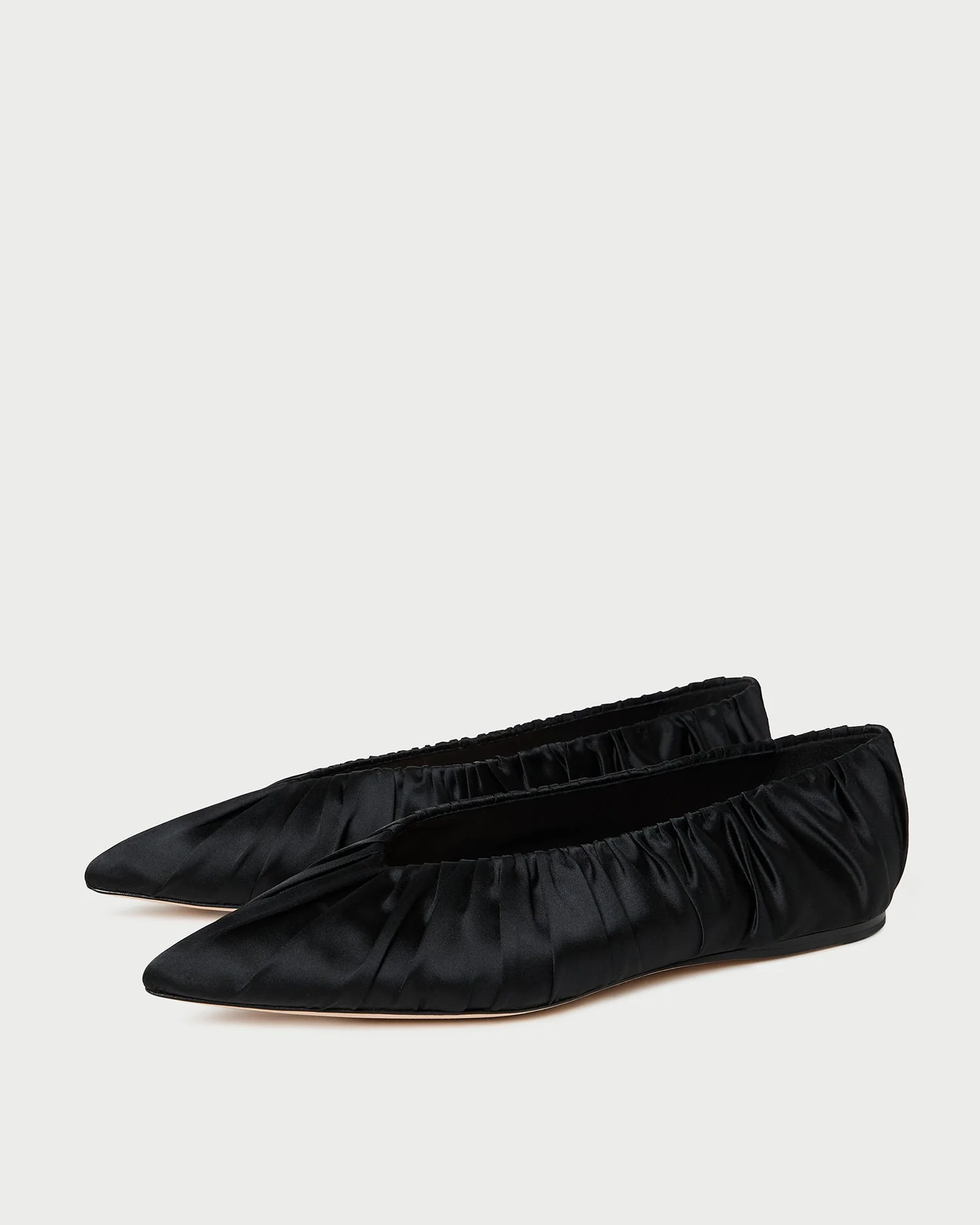 Lane Ballet Flat | Black Satin - Image 4
