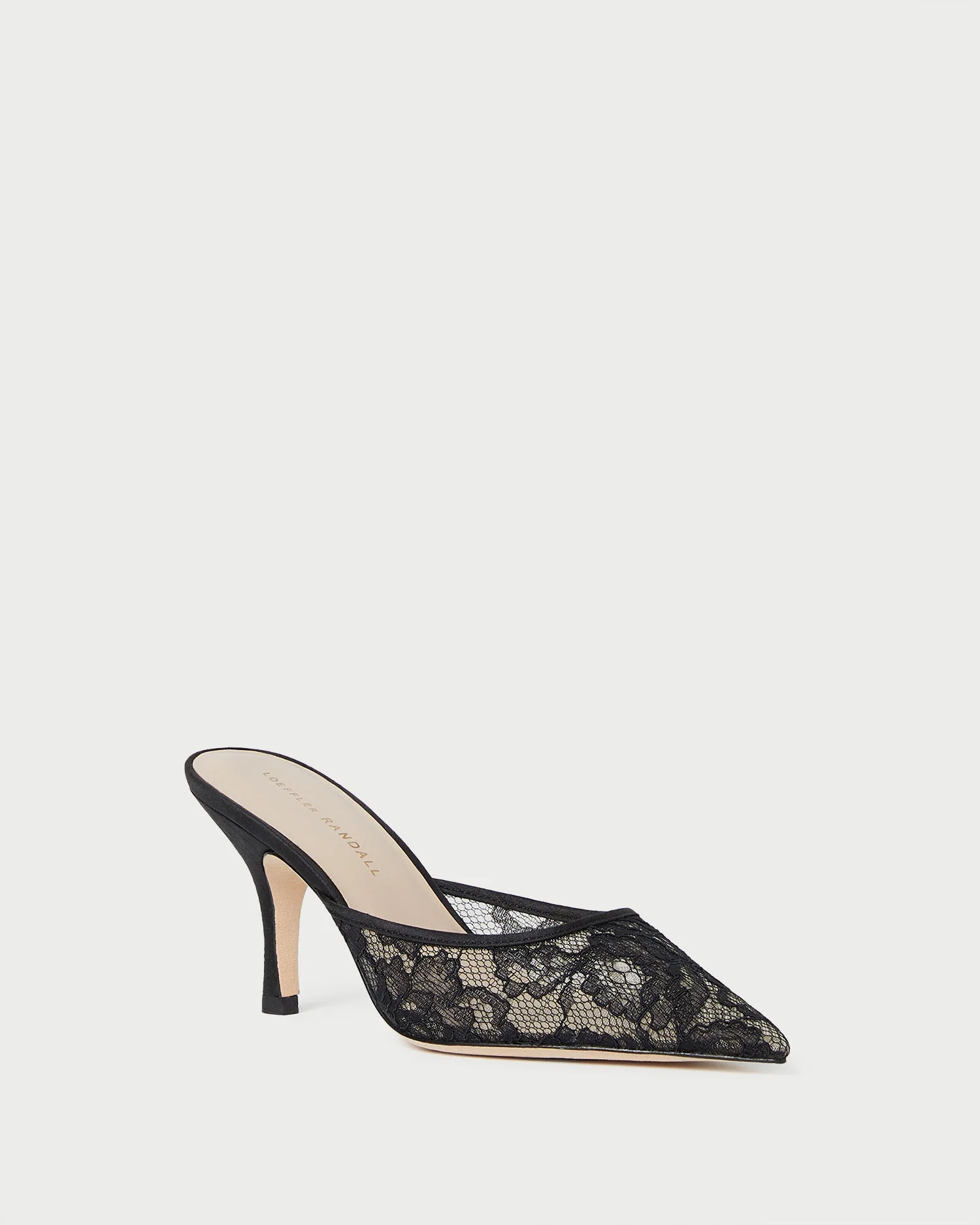 Layla Lace Mesh Mule | Black - Image 2