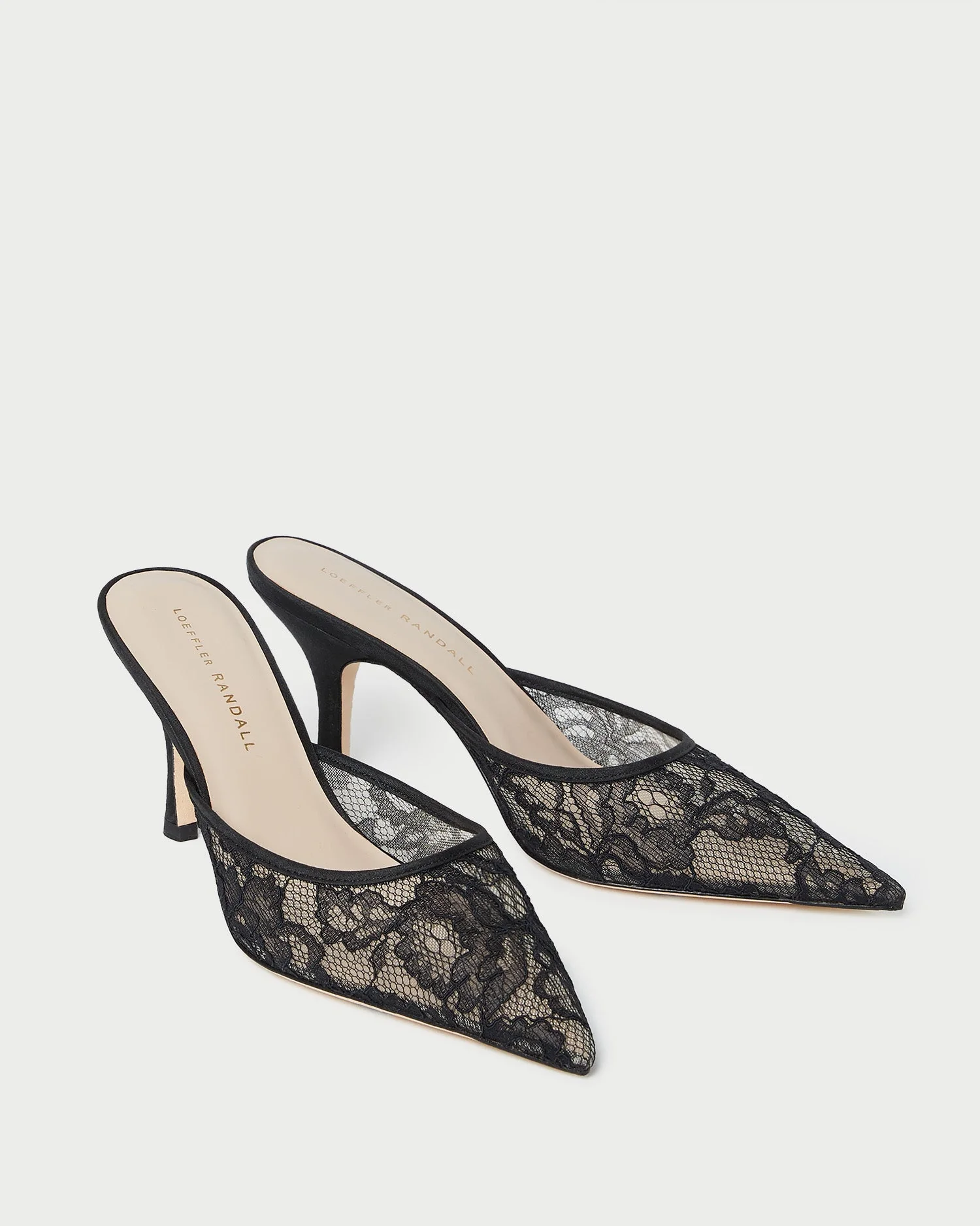 Layla Lace Mesh Mule | Black - Image 3