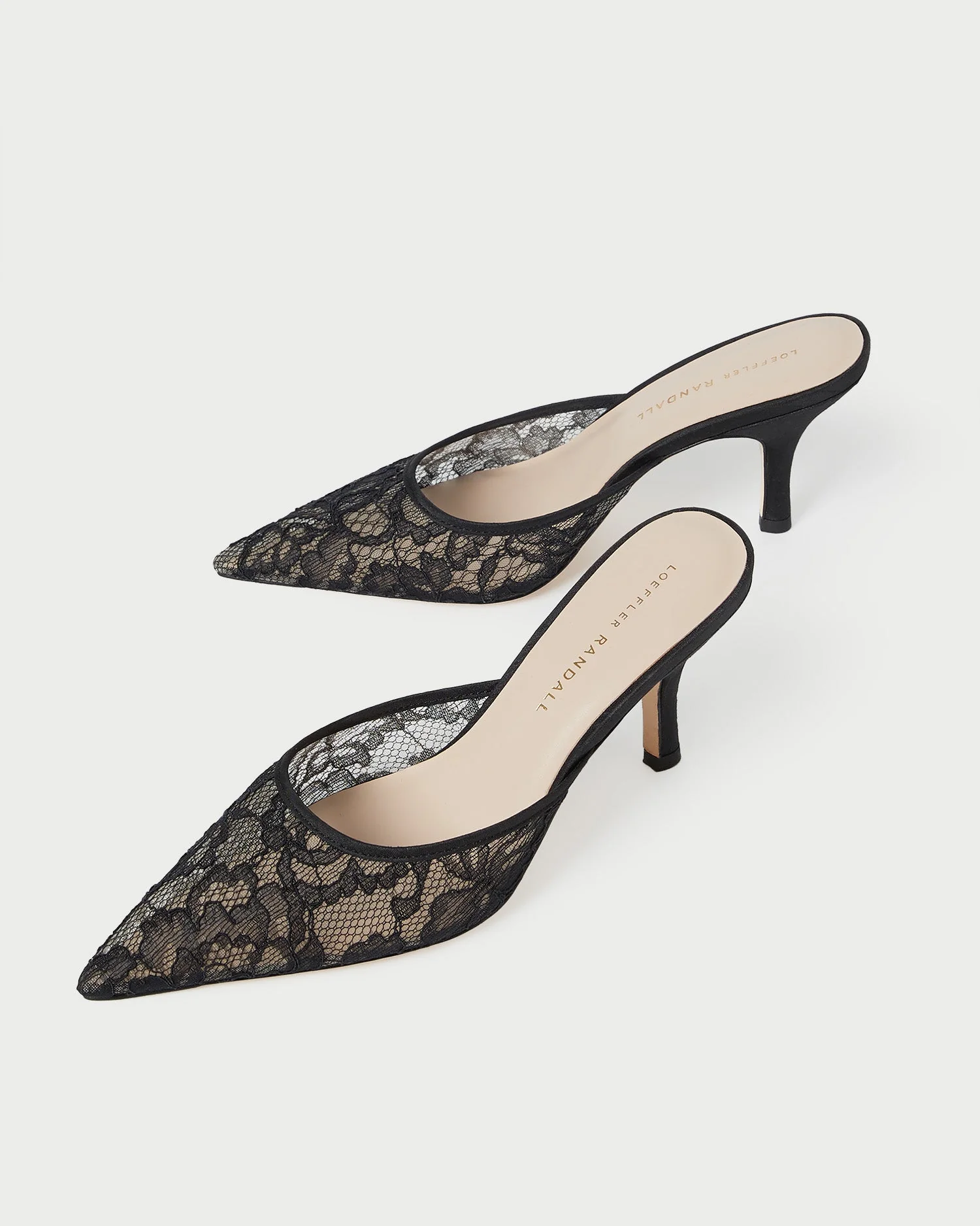 Layla Lace Mesh Mule | Black - Image 4