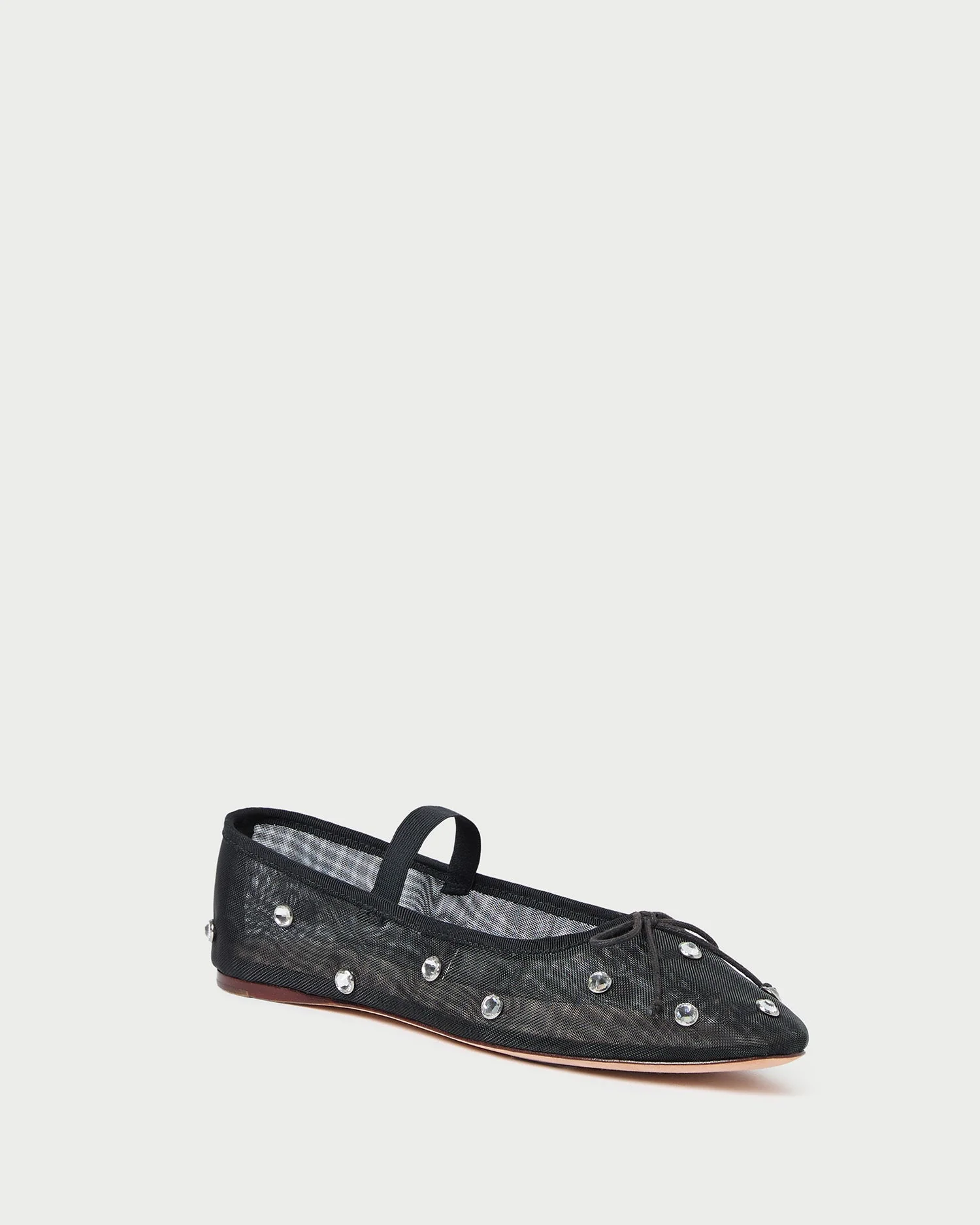Leonie Ballet Flat | Black/Crystal - Image 3