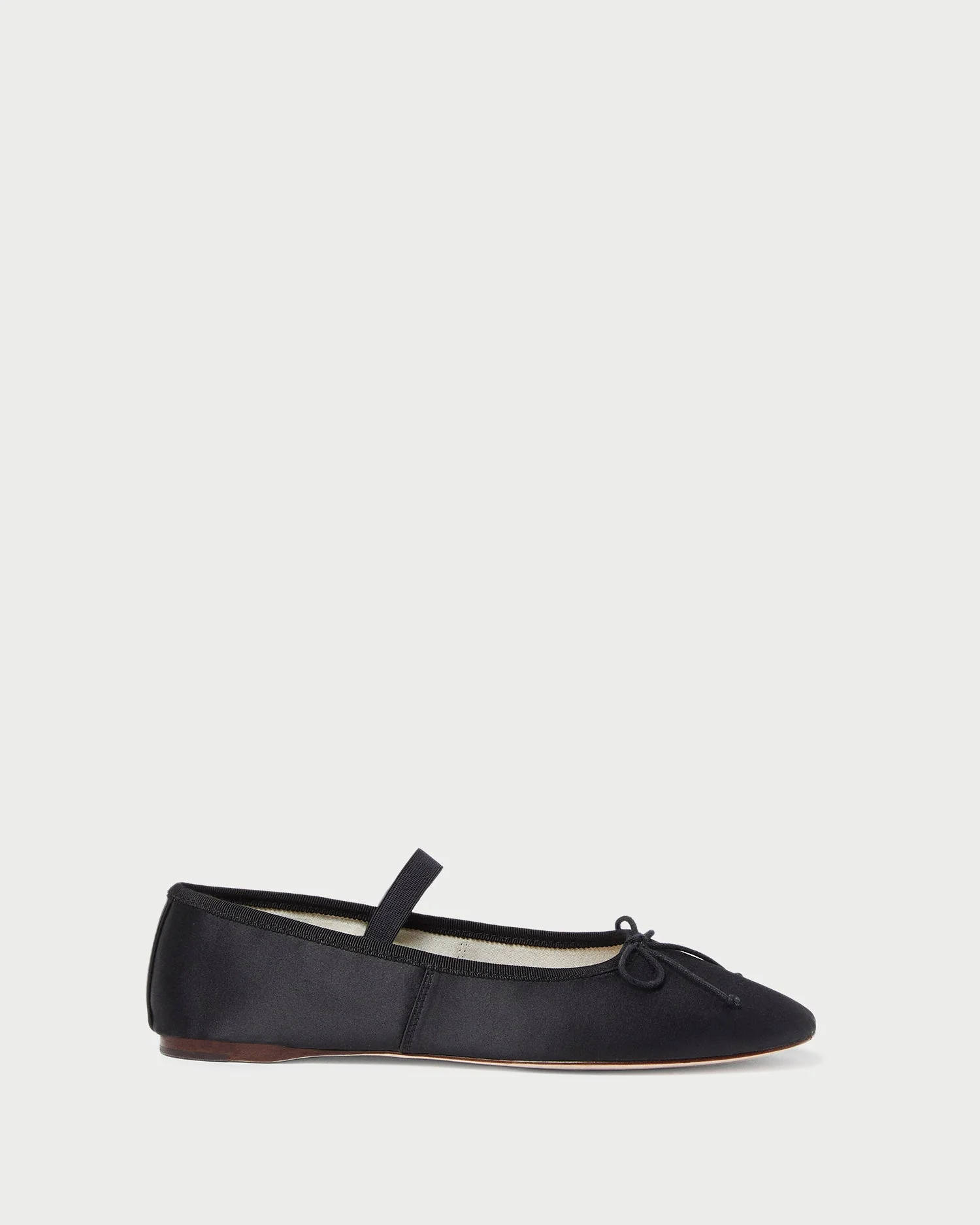 Leonie Ballet Flat | Black Satin - Image 3