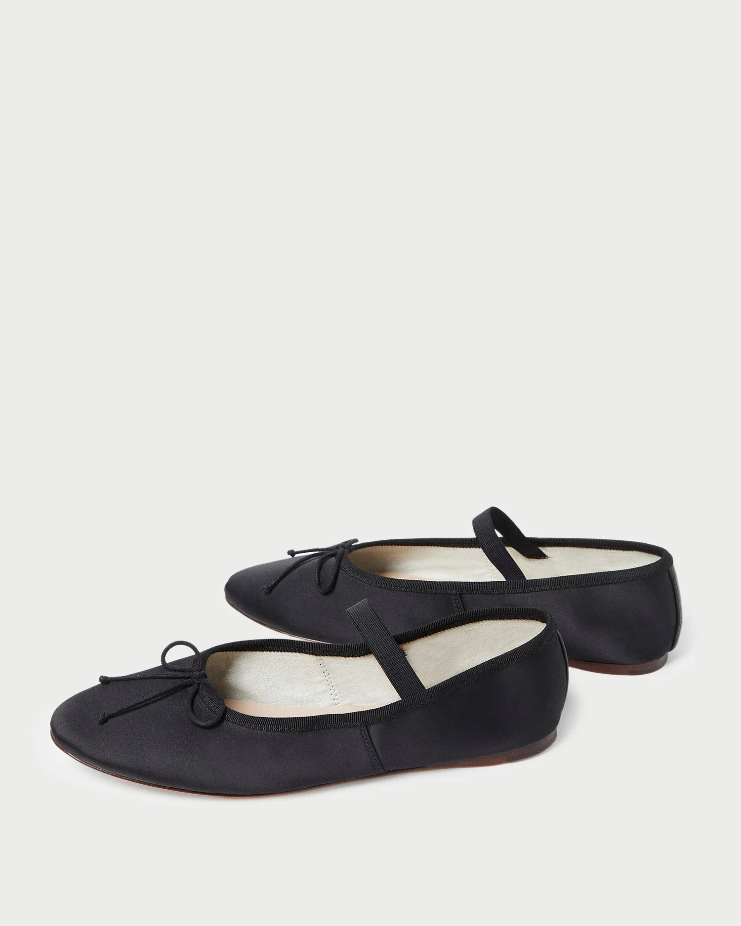 Leonie Ballet Flat | Black Satin - Image 5