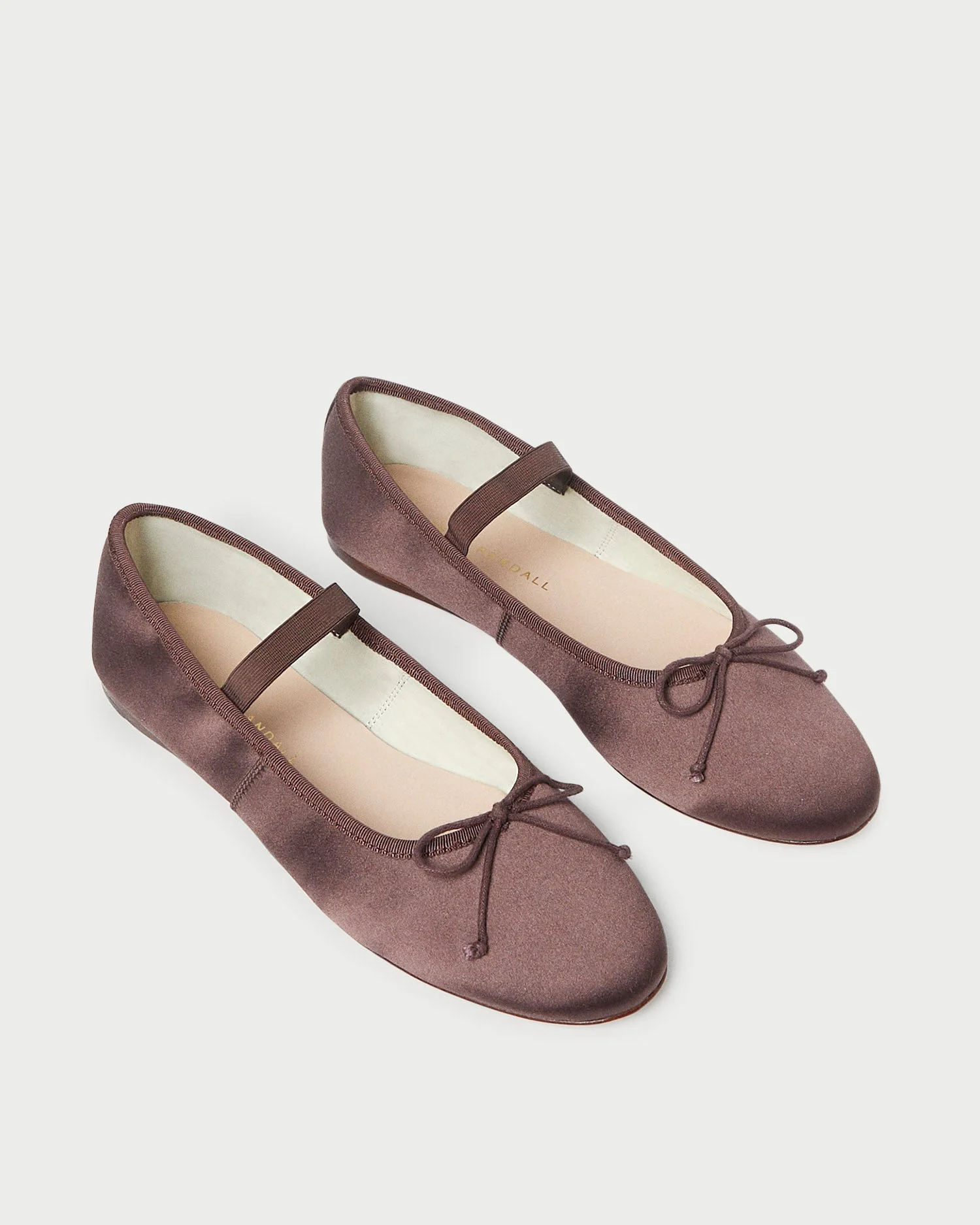 Leonie Ballet Flat | Chocolate Satin - Image 3