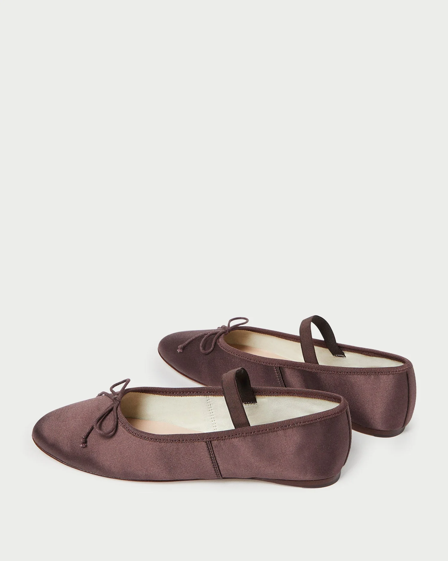 Leonie Ballet Flat | Chocolate Satin - Image 4