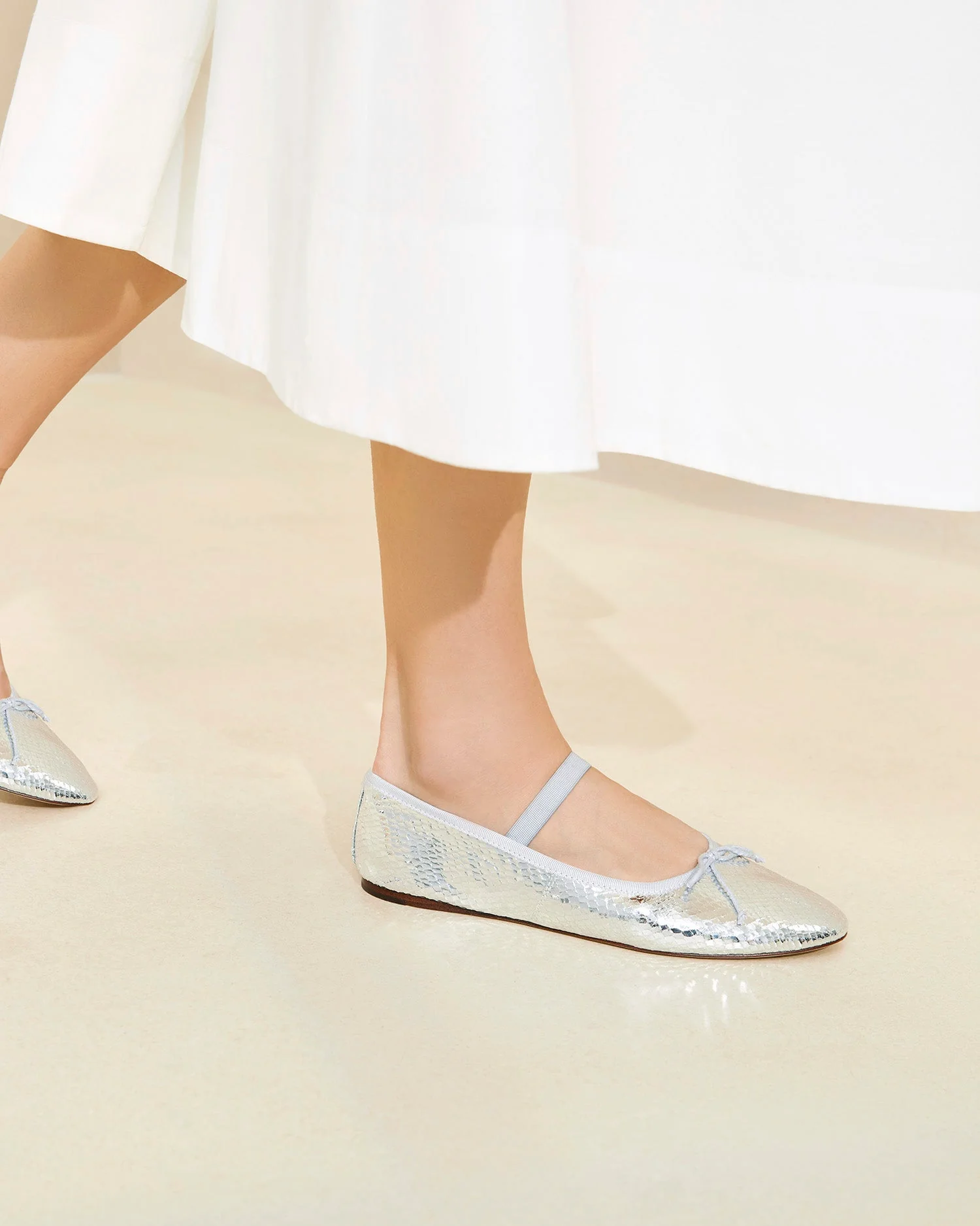 Leonie Ballet Flat | Silver - Image 5