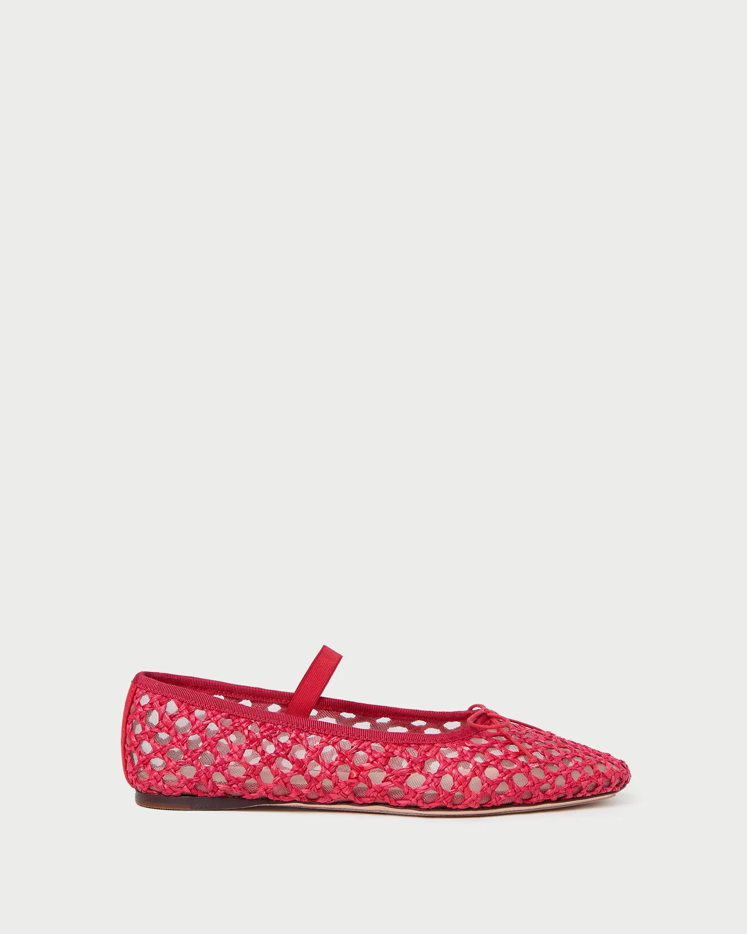 Leonie Crochet Ballet Flat | Red - Image 3
