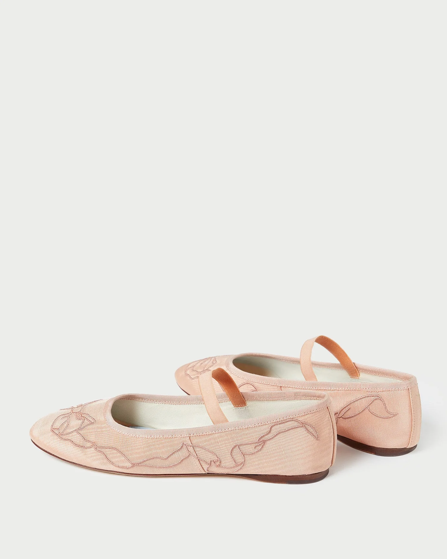 Leonie Embroidered Bow Flat | Blush/Deep Pink - Image 4