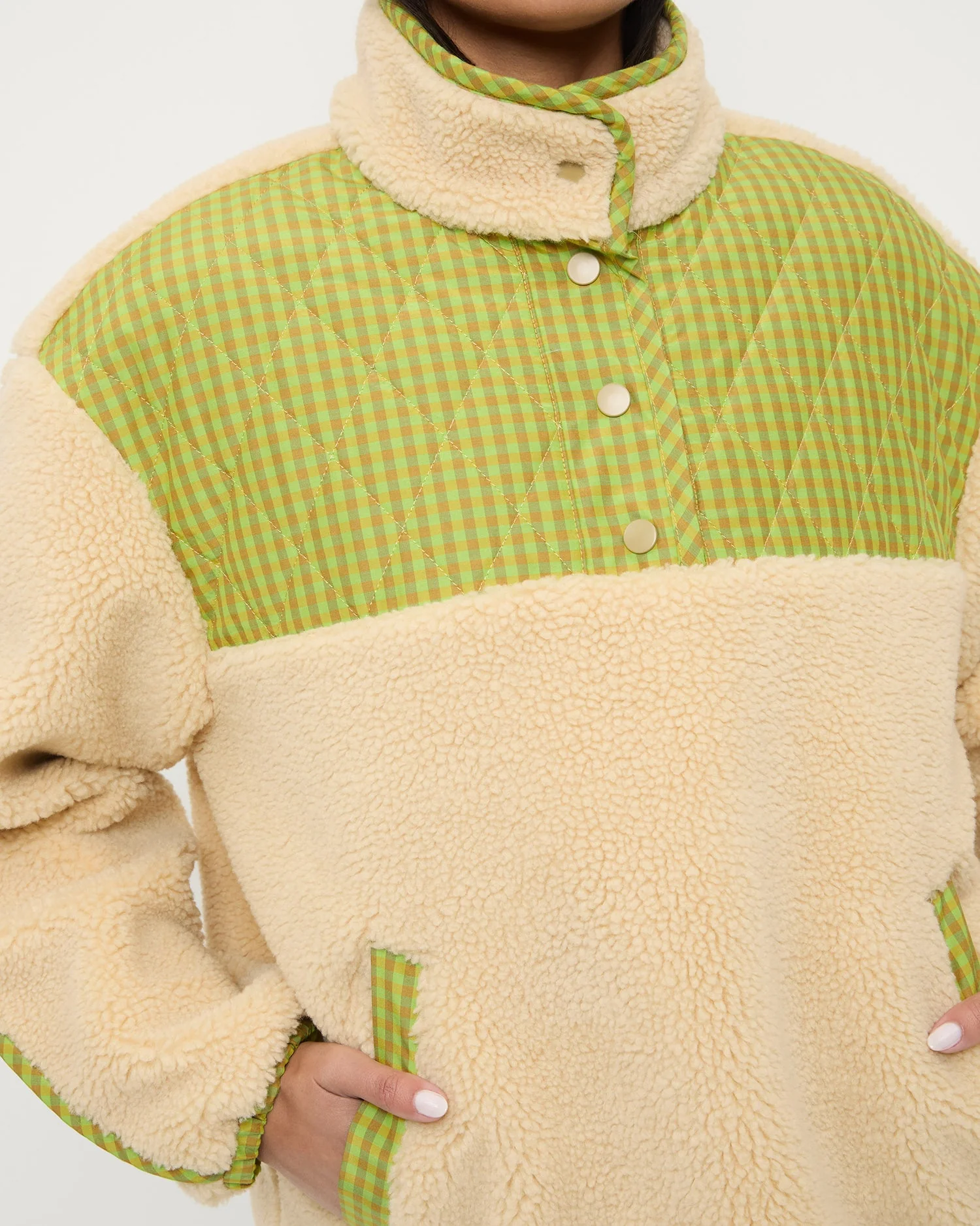 Liz Fleece | Lime Check - Image 4