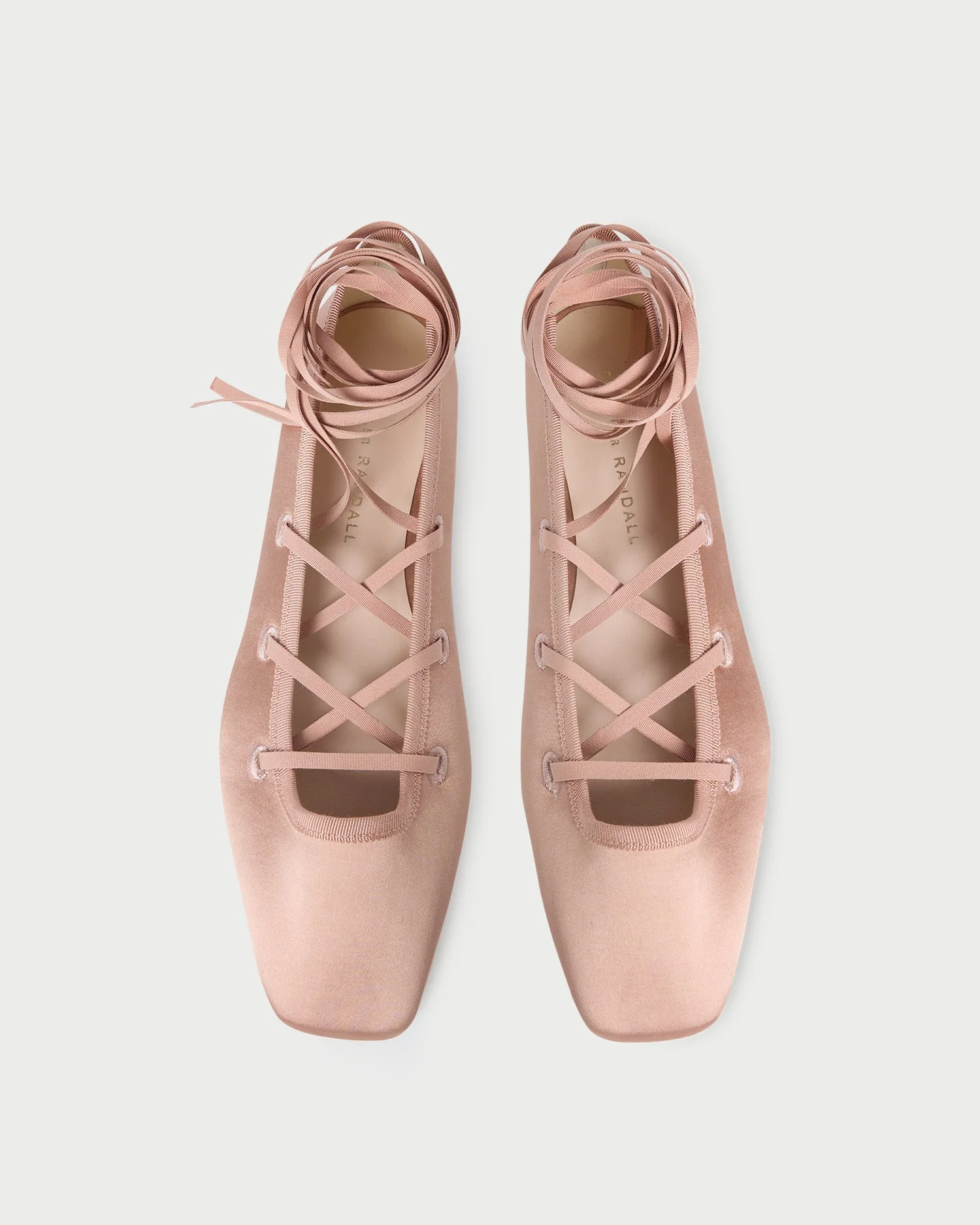 Louisa Lace-Up Ballet Flat | Blush