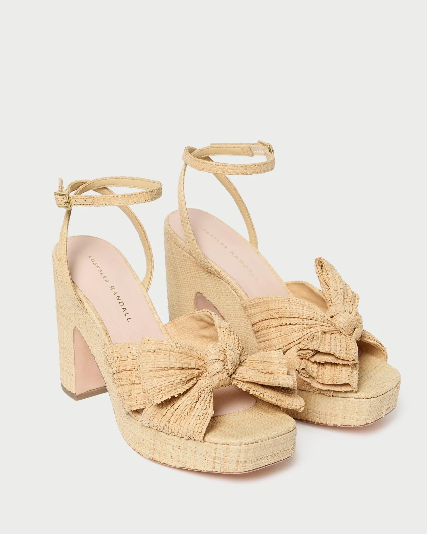 Lucia Pleated Bow Platform | Natural - Image 3