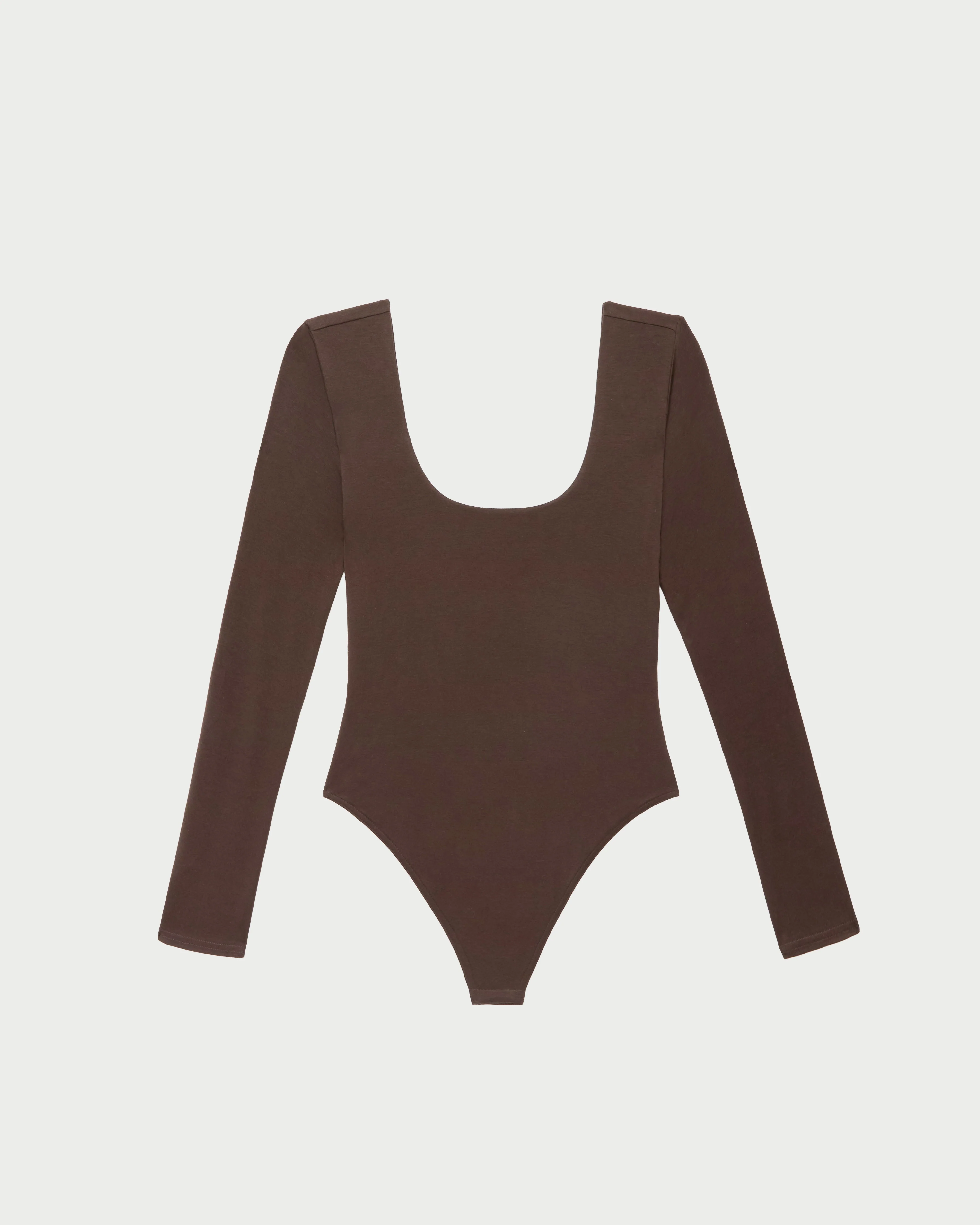 Lumi Long-Sleeve Bodysuit | Chocolate