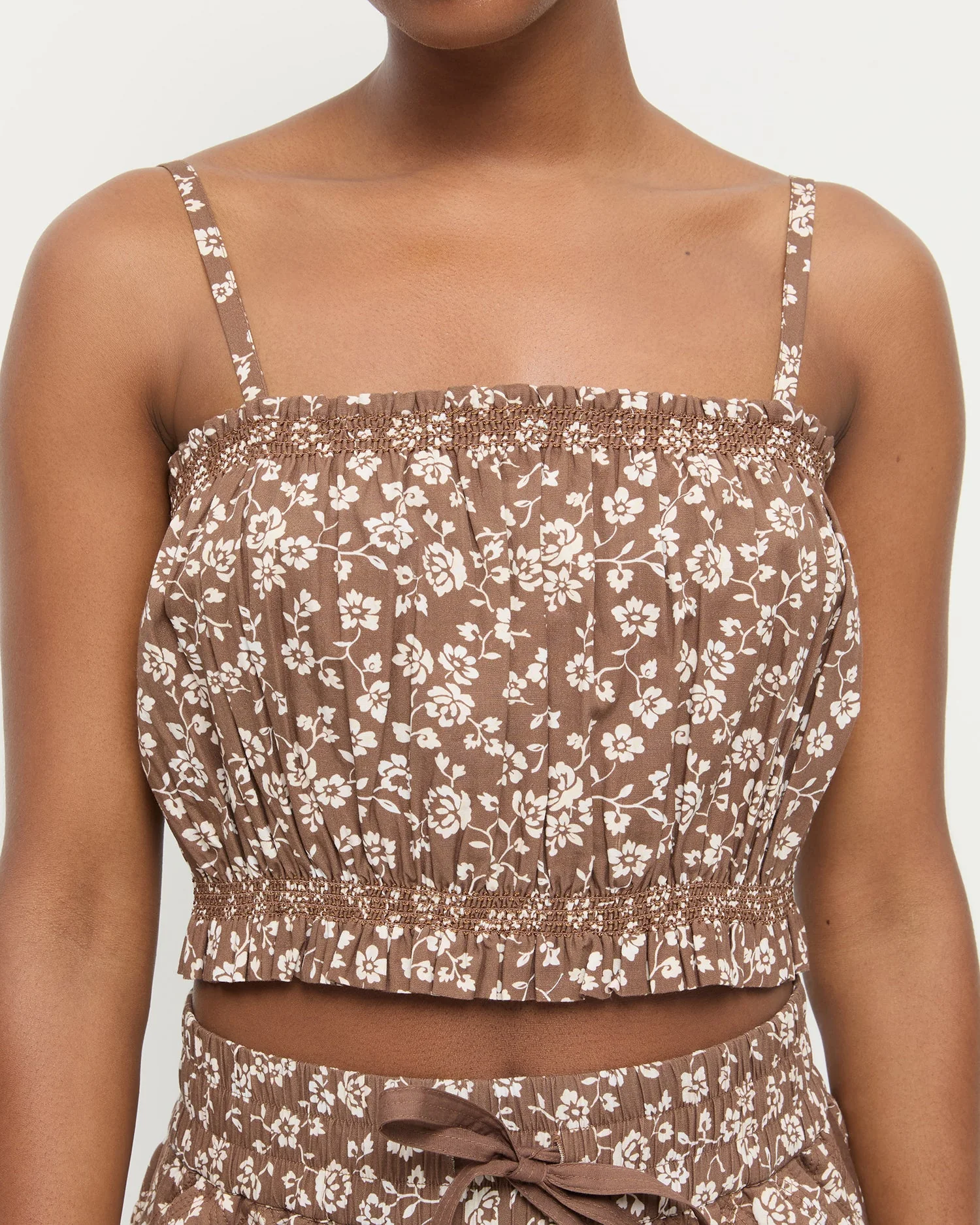 Maggie Camisole | Brown/Cream - Image 4