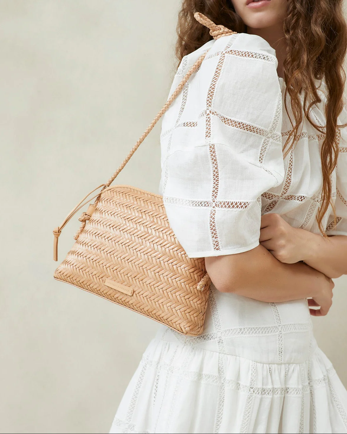 Mallory Woven Crossbody | Desert Sand - Image 5