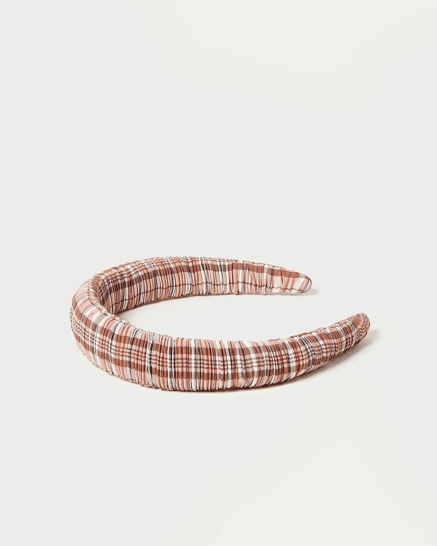 Marina Puffy Headband | Day Plaid - Image 2