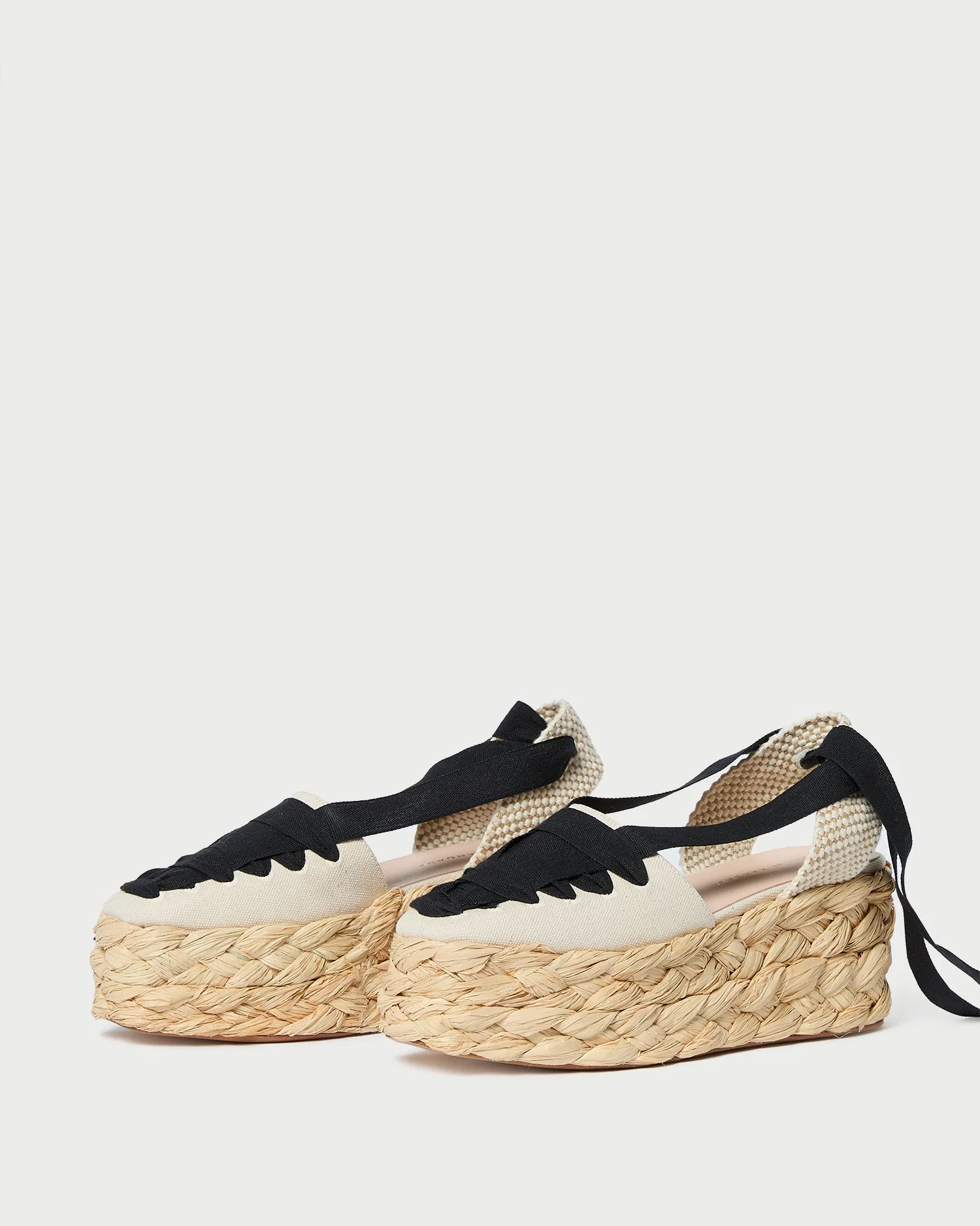Mason Platform Espadrille | Natural/Black - Image 5